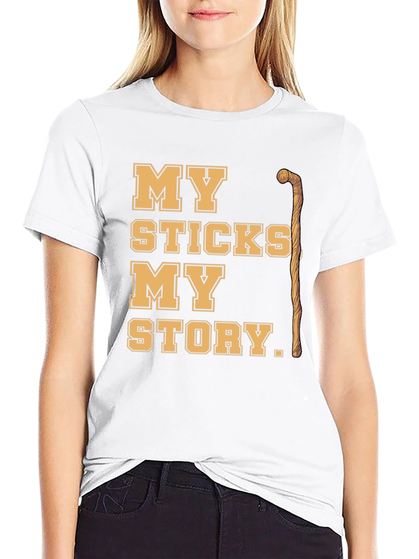 Black My Sticks My Story Graphic Tee view 9