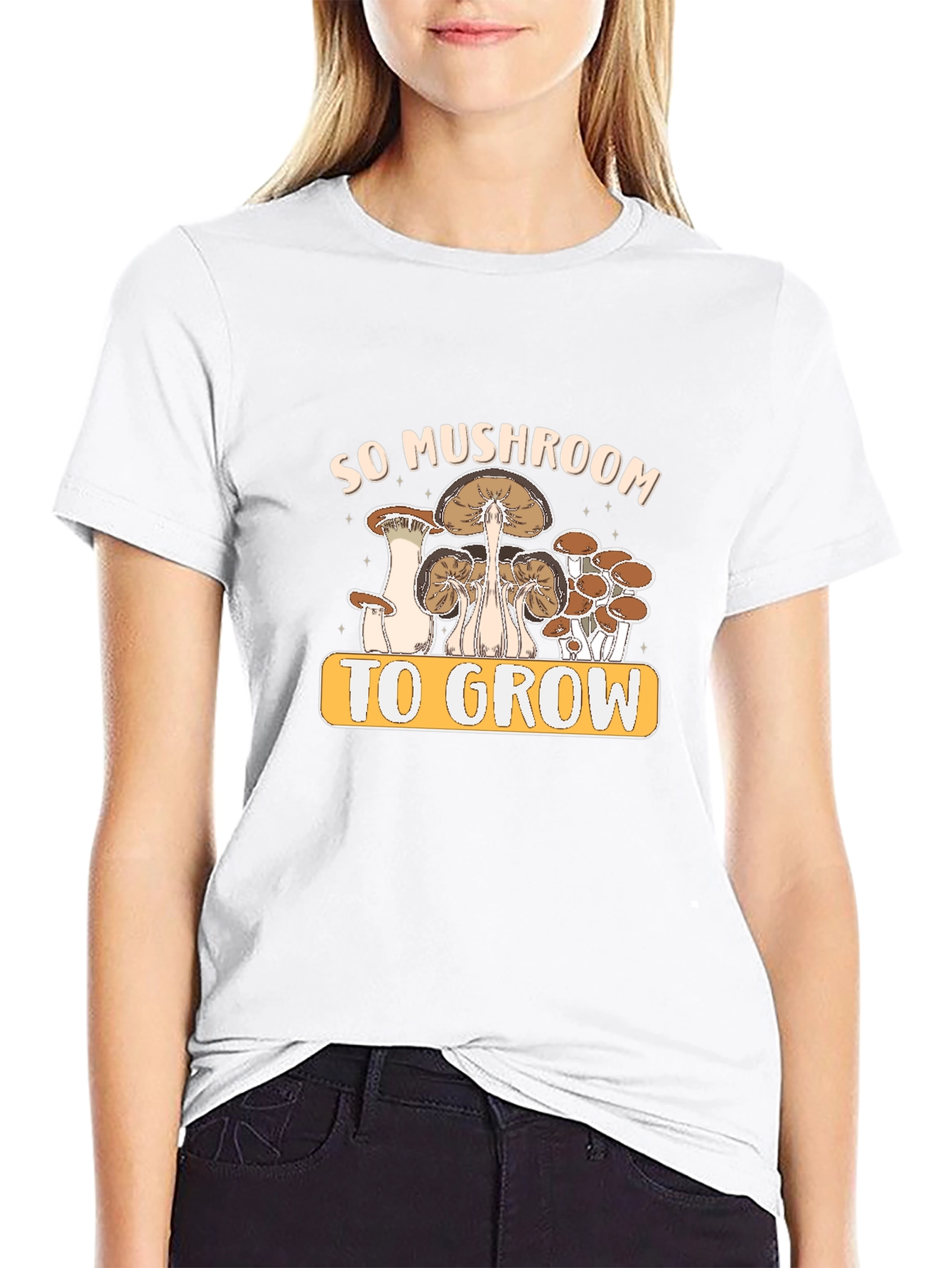 Black So Mushroom To Grow Graphic Tee view 9