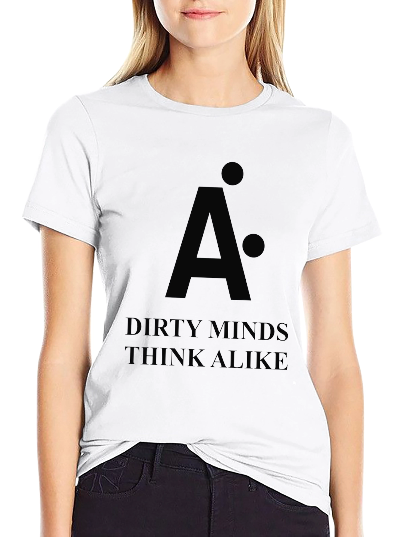 Black Dirty Minds Think Alike Black T-Shirt view 9