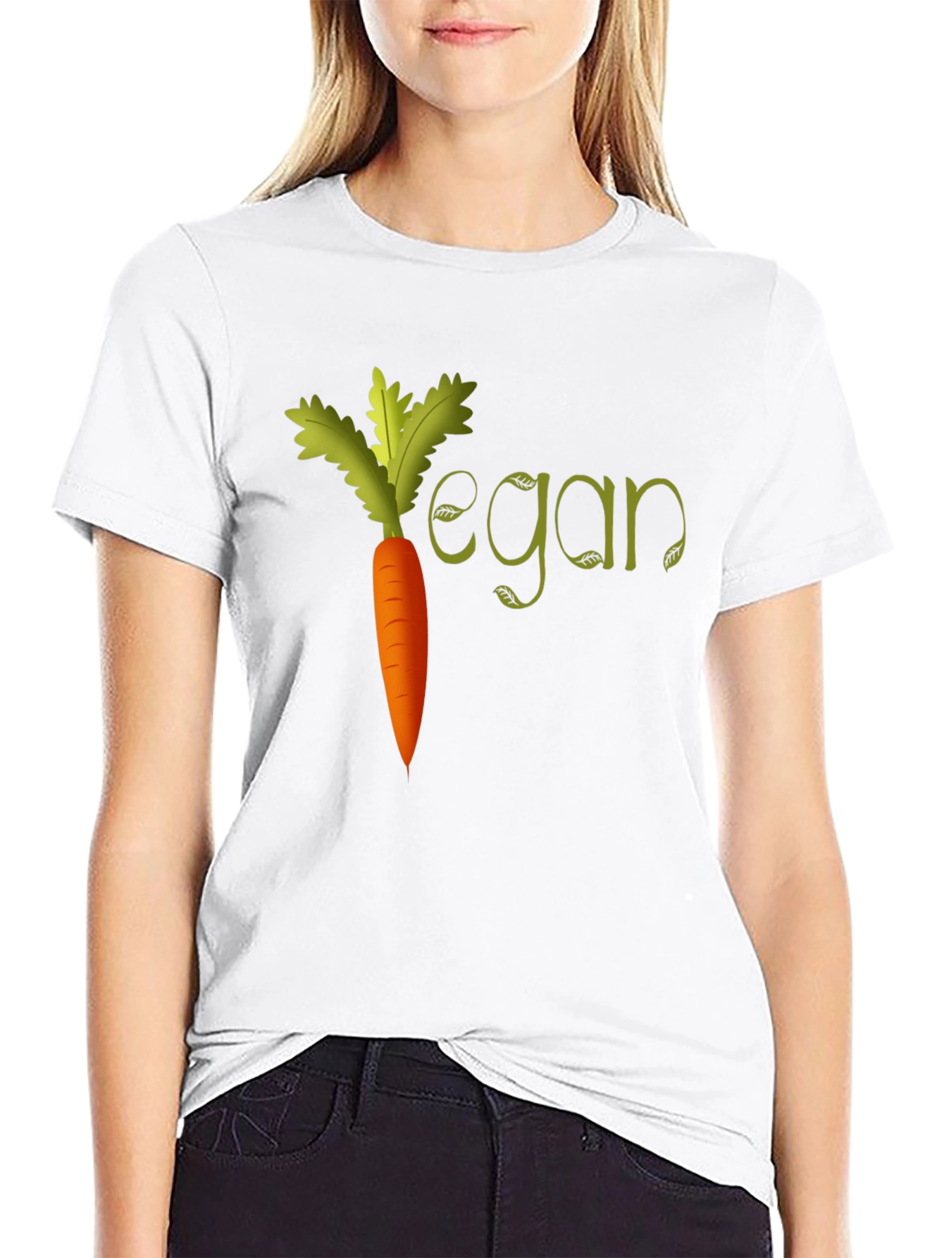 Black Vegan Carrot T-Shirt view 9