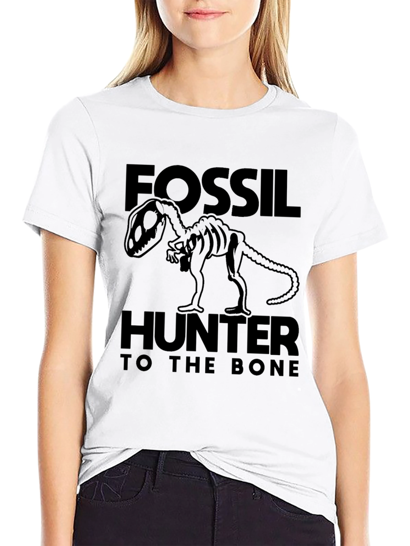Black Fossil Hunter Dinosaur T-Shirt view 9