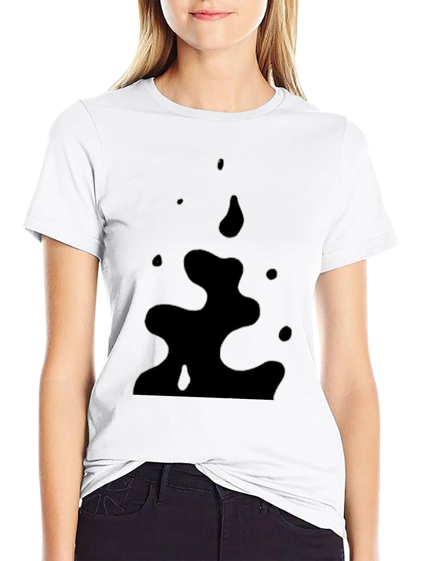 Black Men's Black Graphic Tee view 9