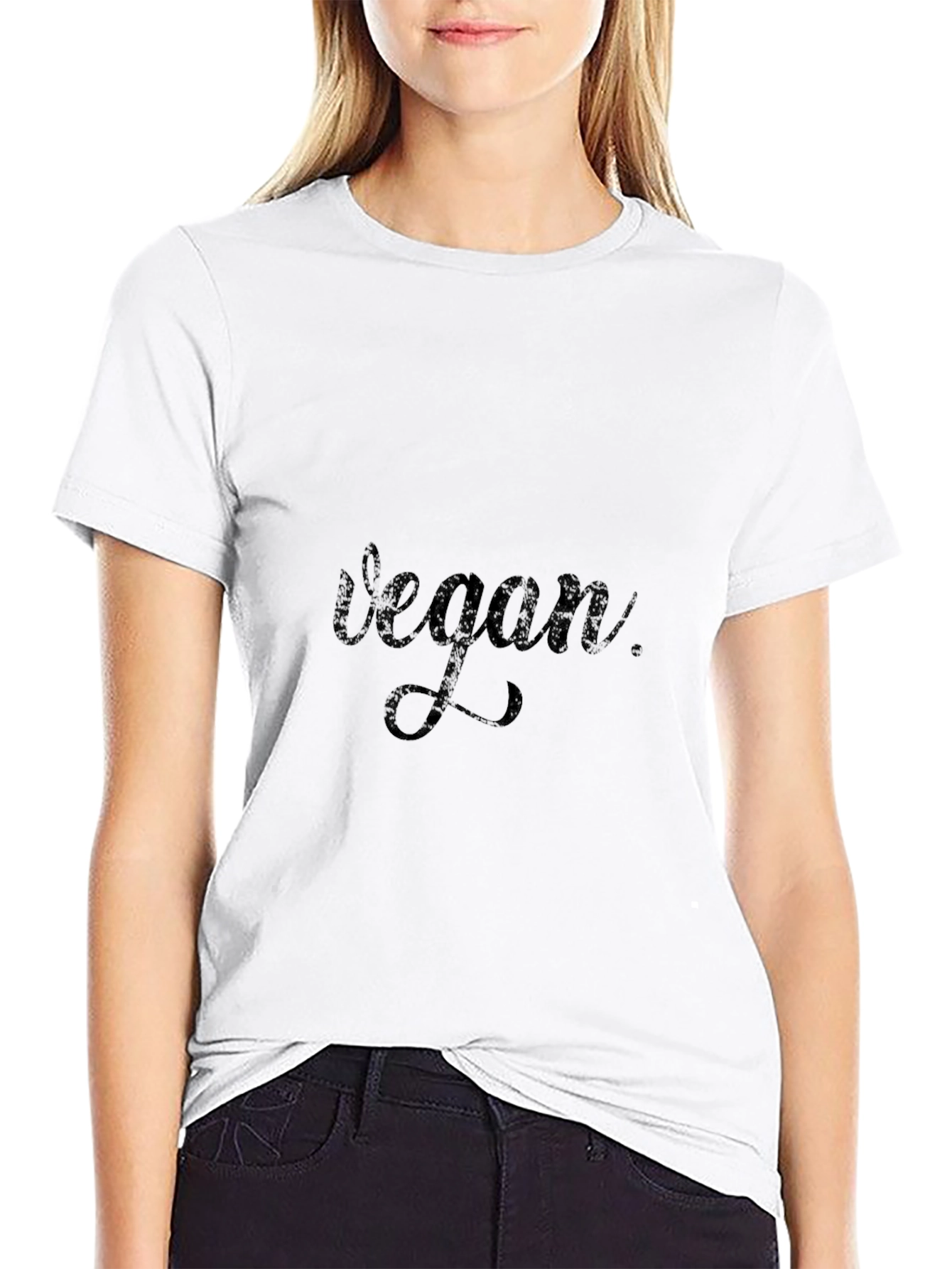 Black Vegan Lifestyle T-Shirt - Black view 9