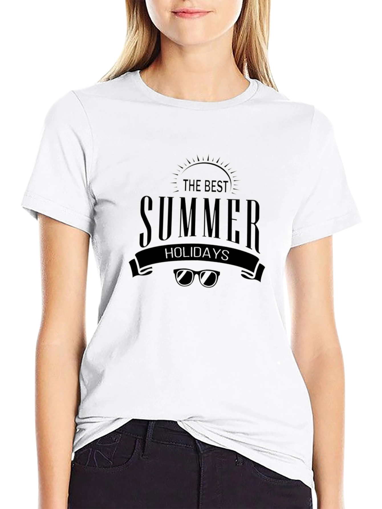 Black The Best Summer Holidays Black T-Shirt view 9
