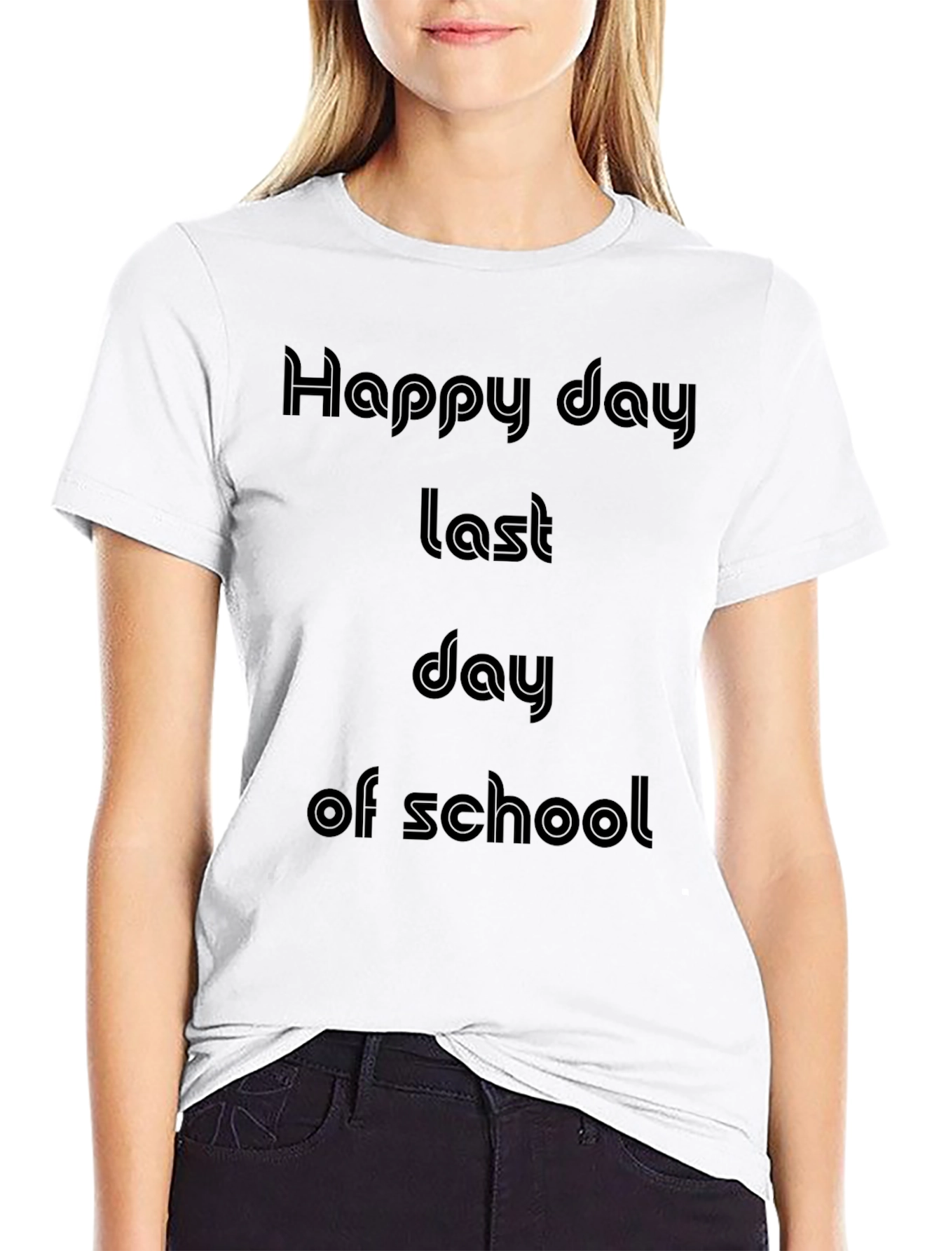 Black Happy Last Day of School T-Shirt view 9