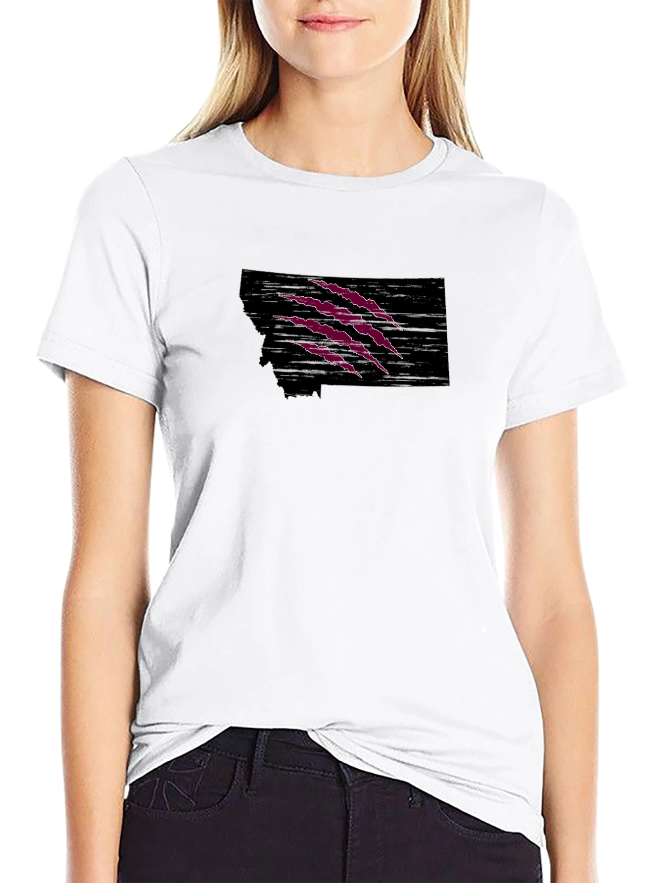 Black Montana Claw Graphic T-Shirt view 9