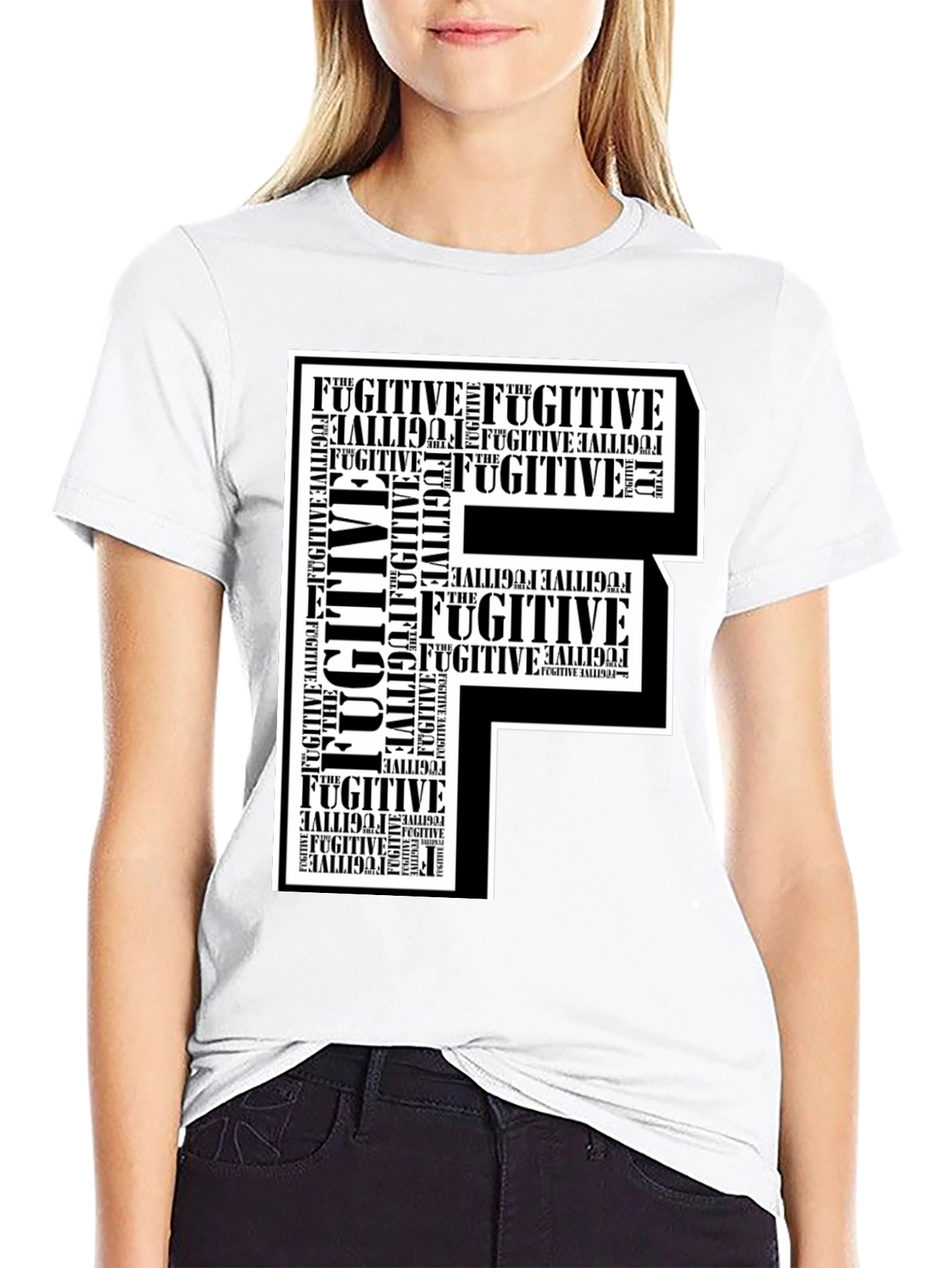Fugitive F Graphic Print T-Shirt - 9