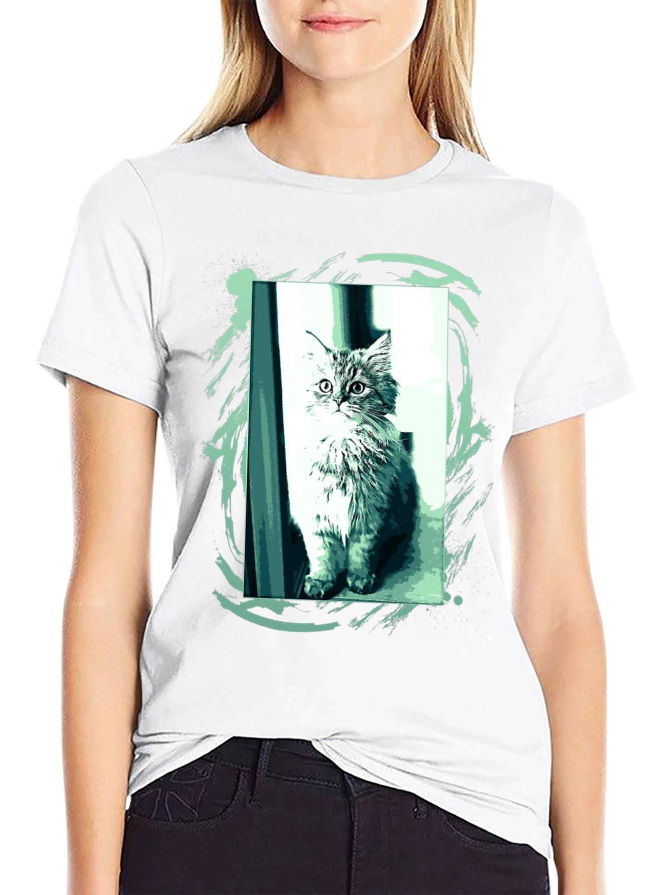 Black Cat Graphic T-Shirt - Unique Style view 9