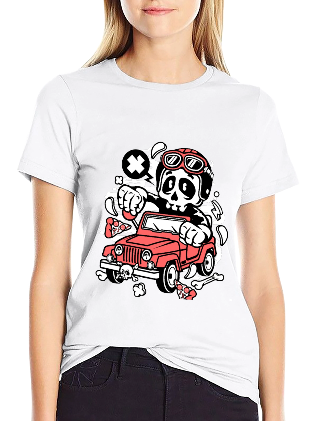 Black Skull Driver Black T-Shirt view 9
