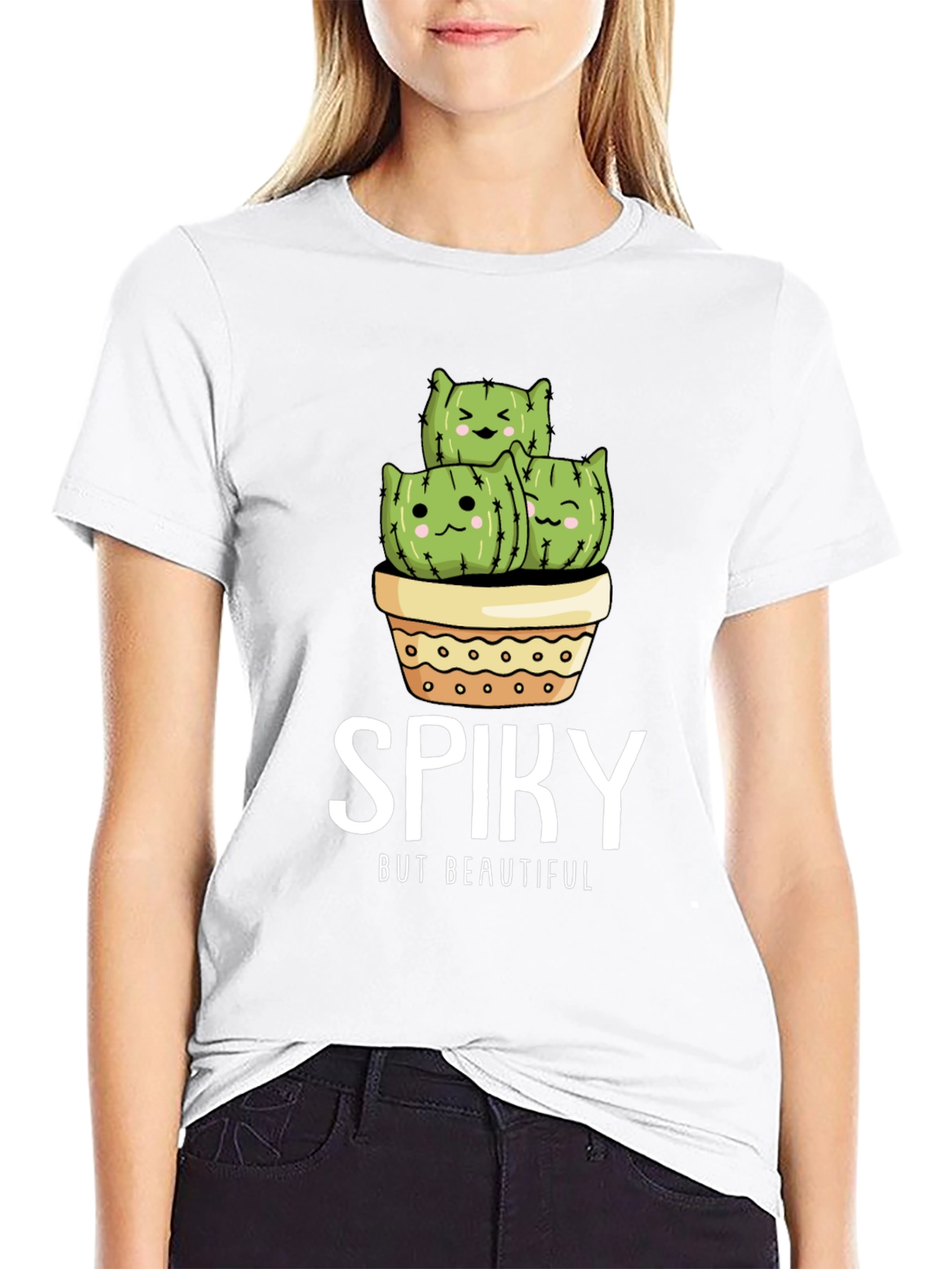 Black Spiky But Beautiful Cactus T-Shirt view 9