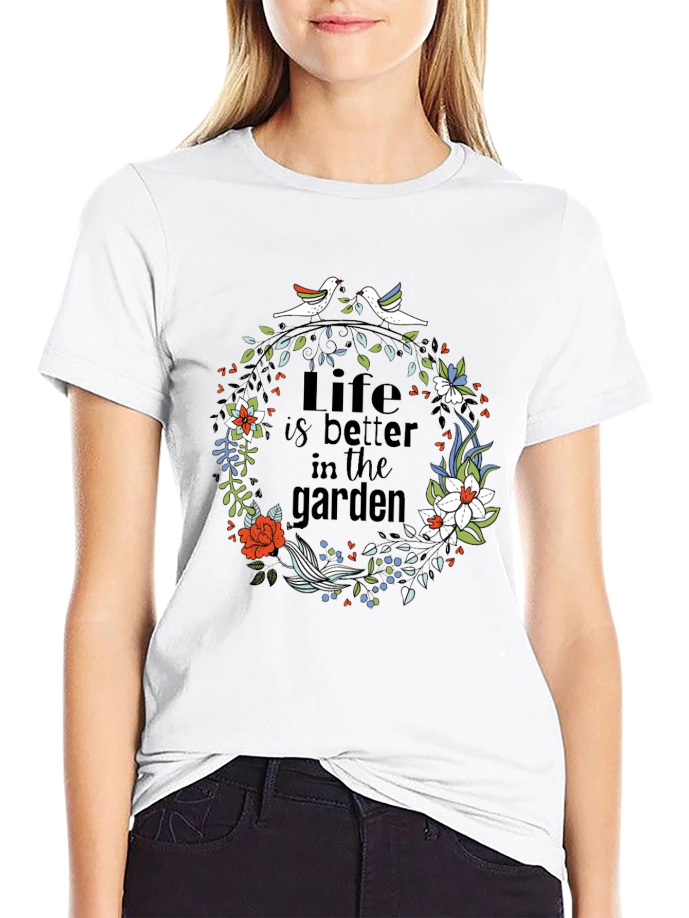 Black Life is Better in the Garden T-Shirt view 9