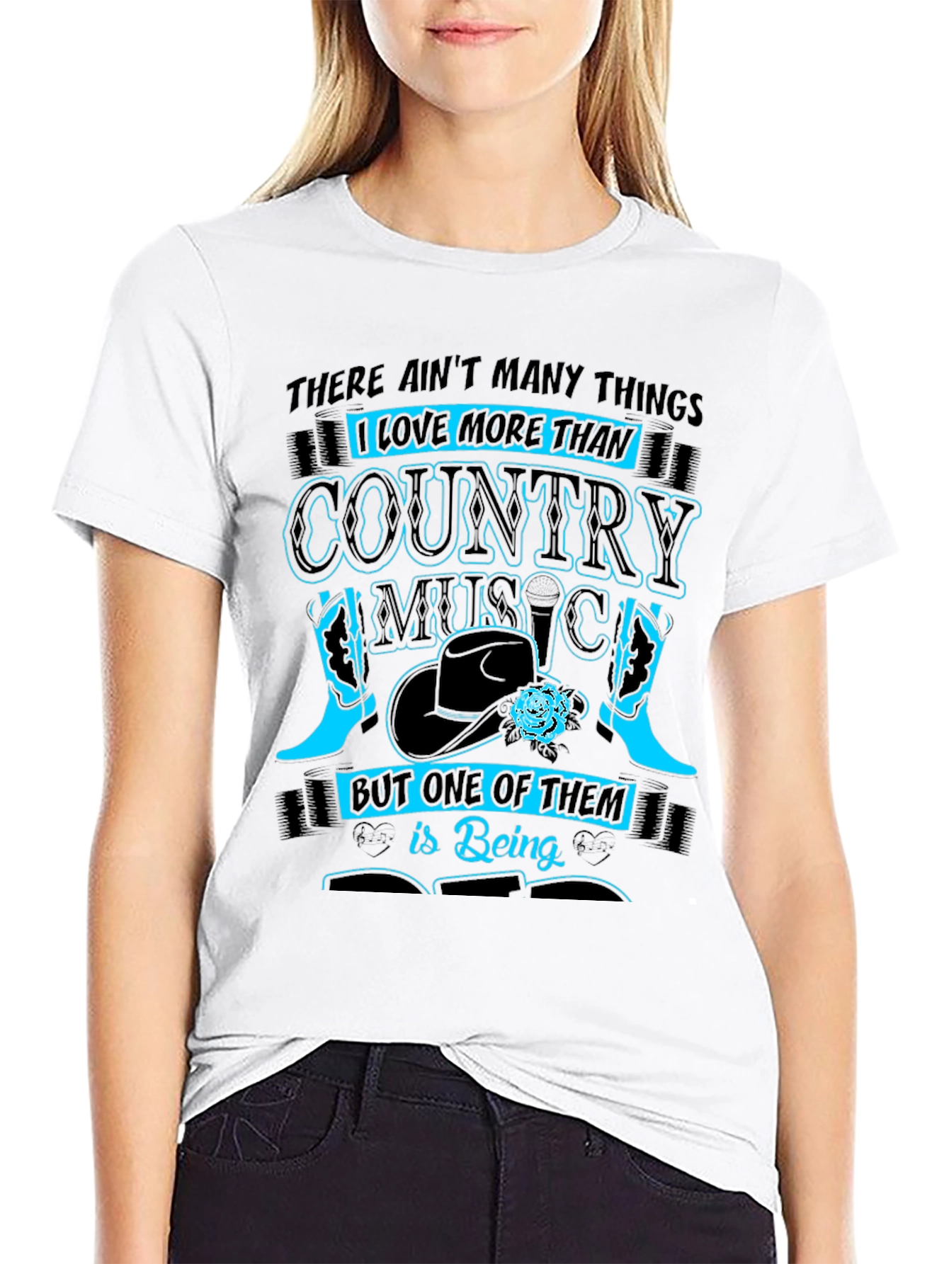 Black Country Music Lover Graphic T-Shirt view 9