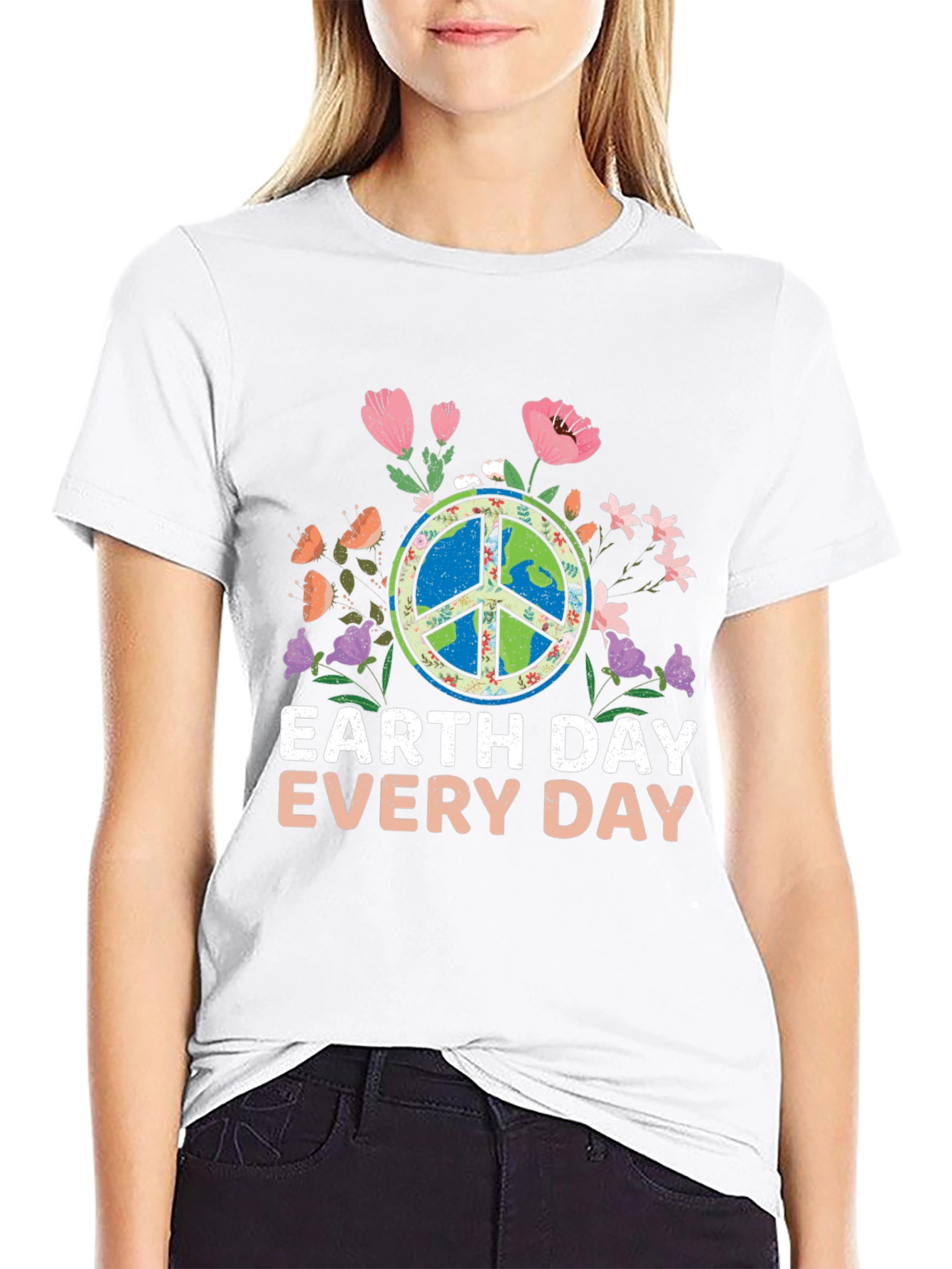 Black Earth Day Every Day Graphic Tee view 9