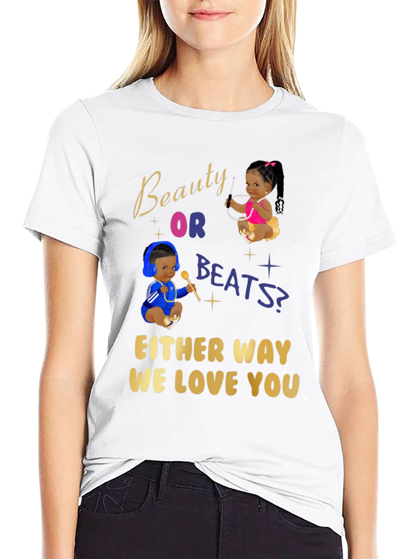 Black Beauty or Beats Graphic T-Shirt view 9