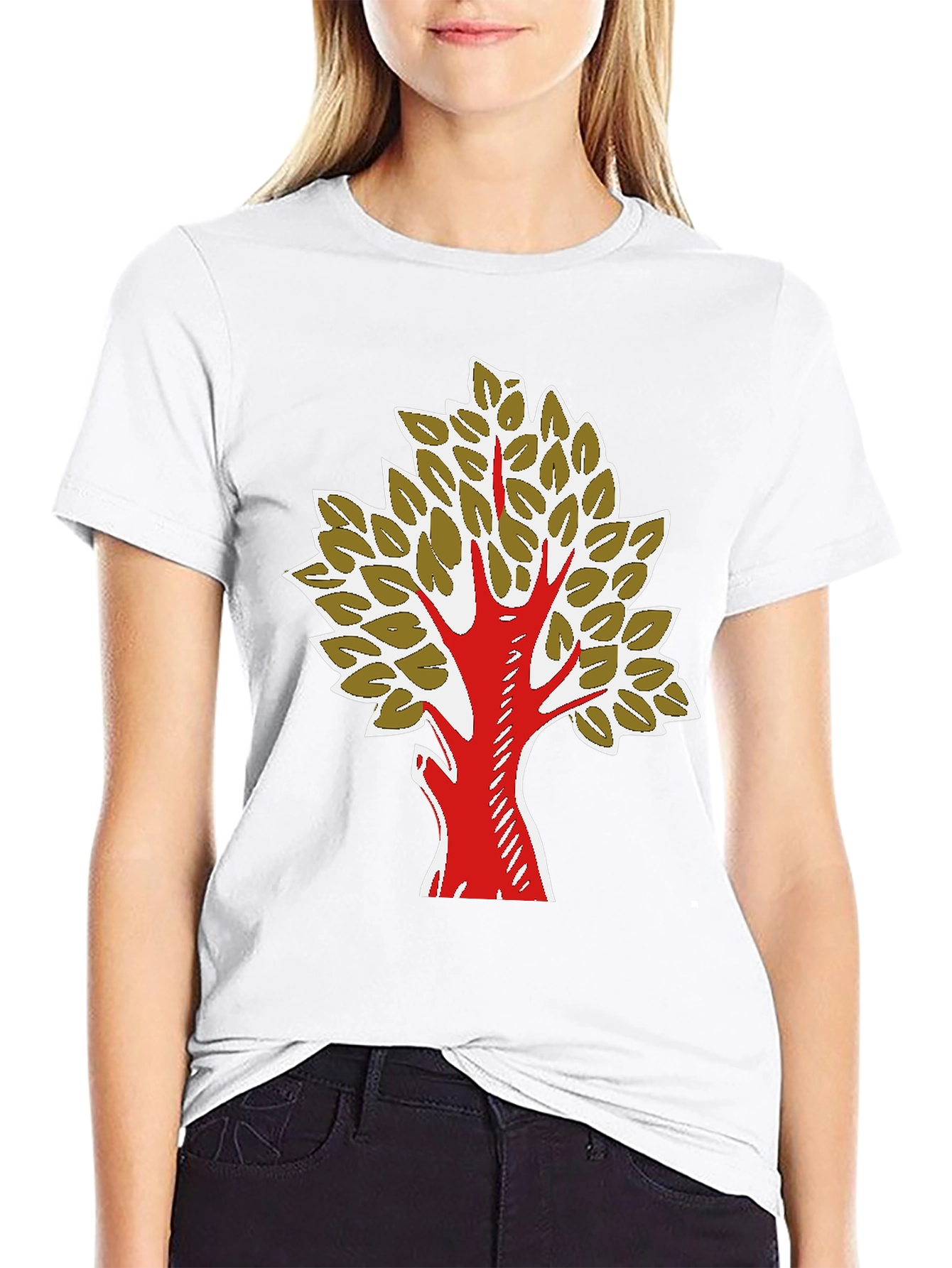 Black Tree Graphic T-Shirt - Nature Inspired Design view 9