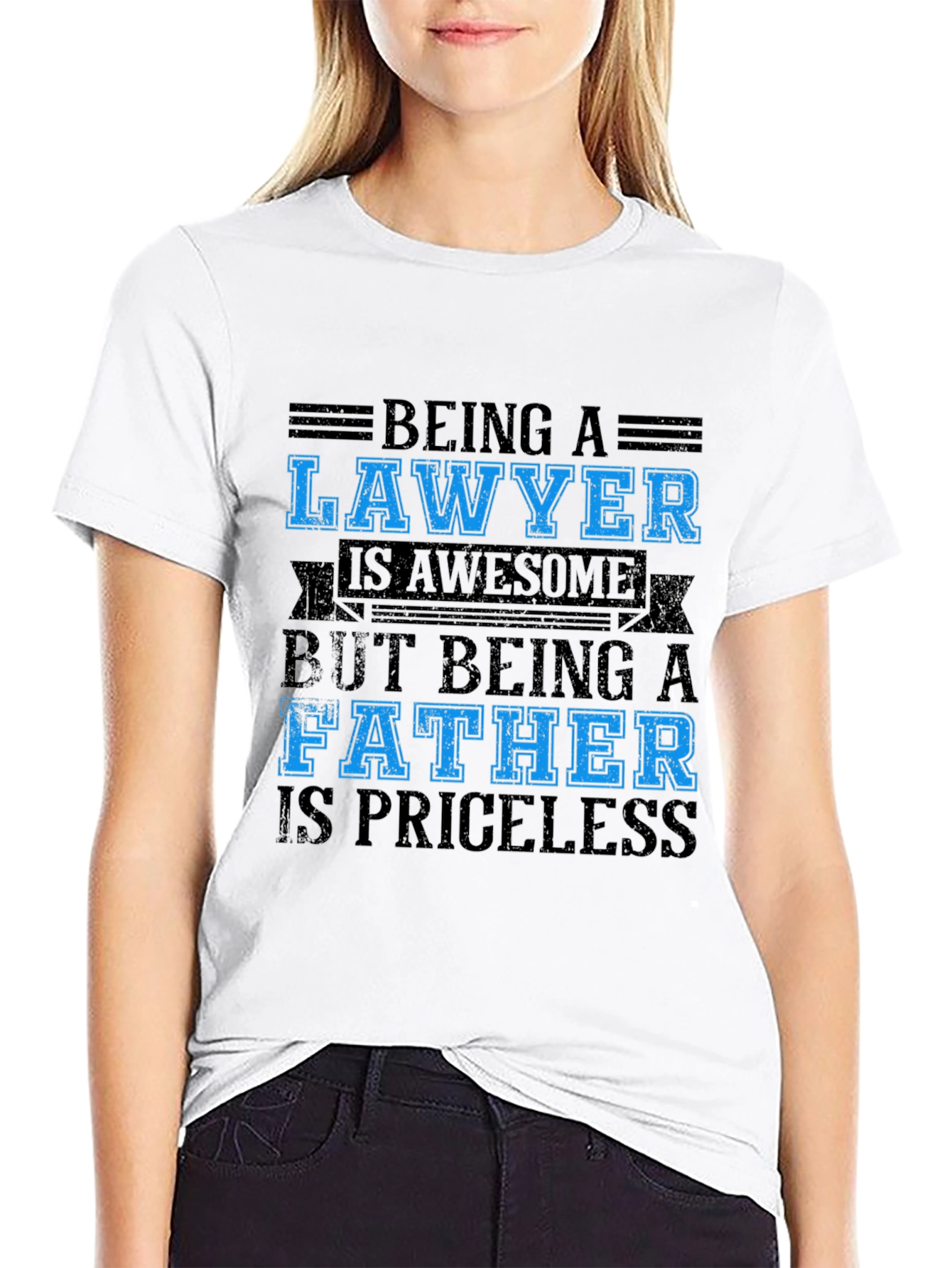 Black Lawyer Father Black T-Shirt - Priceless view 9