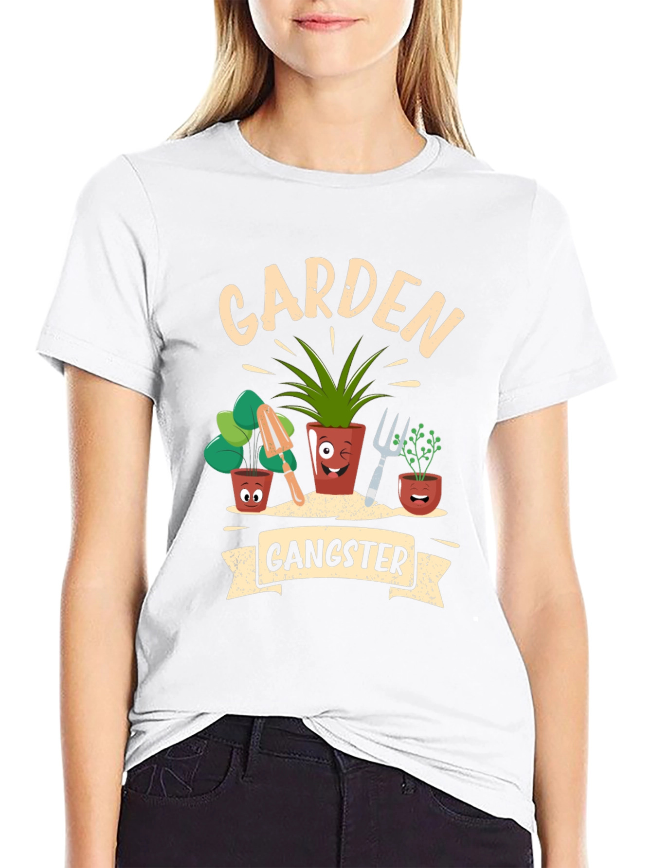 Black Garden Gangster Graphic T-Shirt view 9
