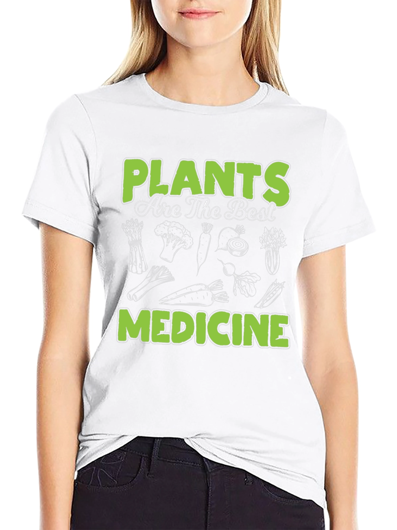 Black Plants are the Best Medicine T-Shirt view 9
