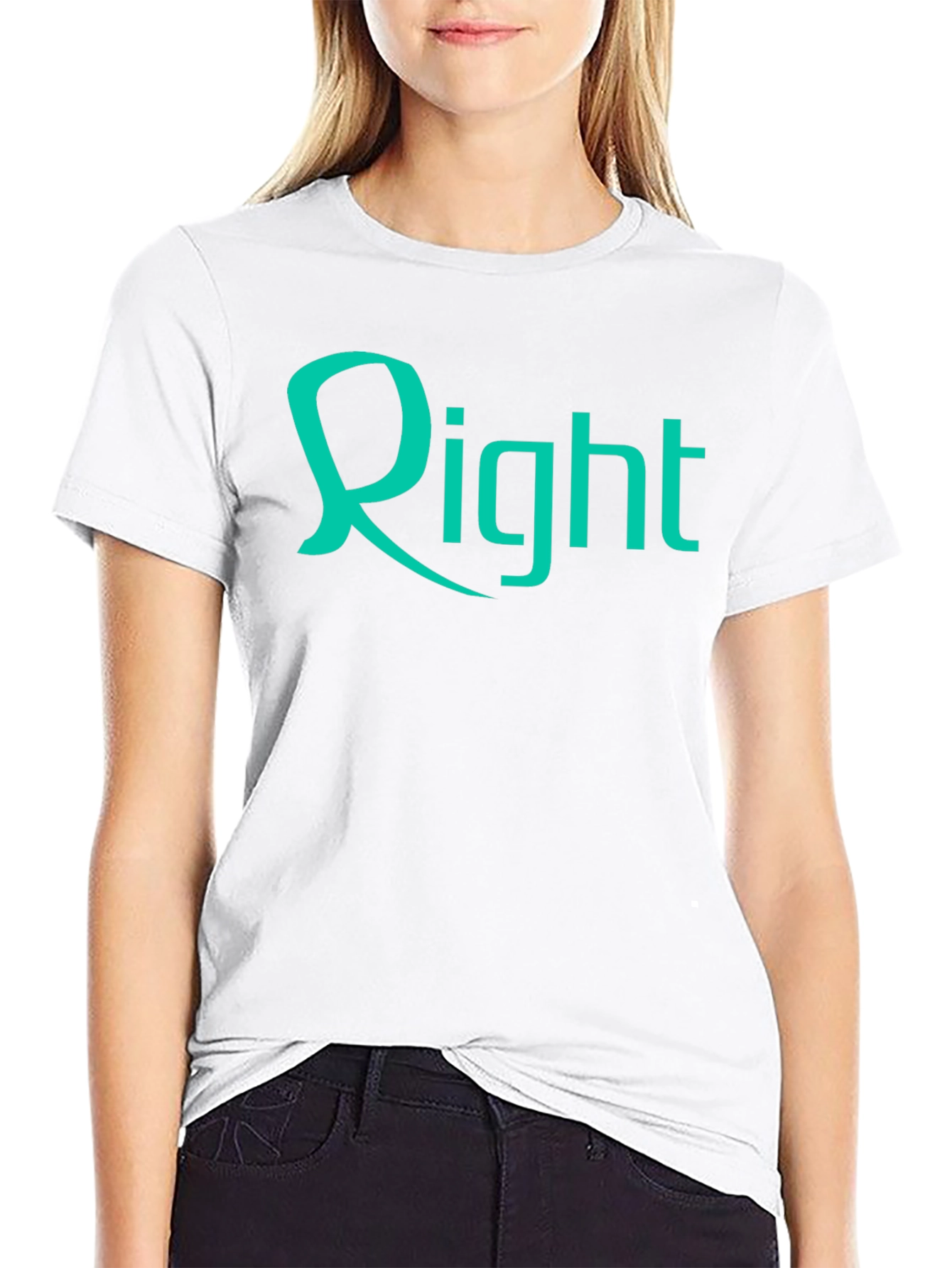 Black Right Graphic Black T-Shirt view 9