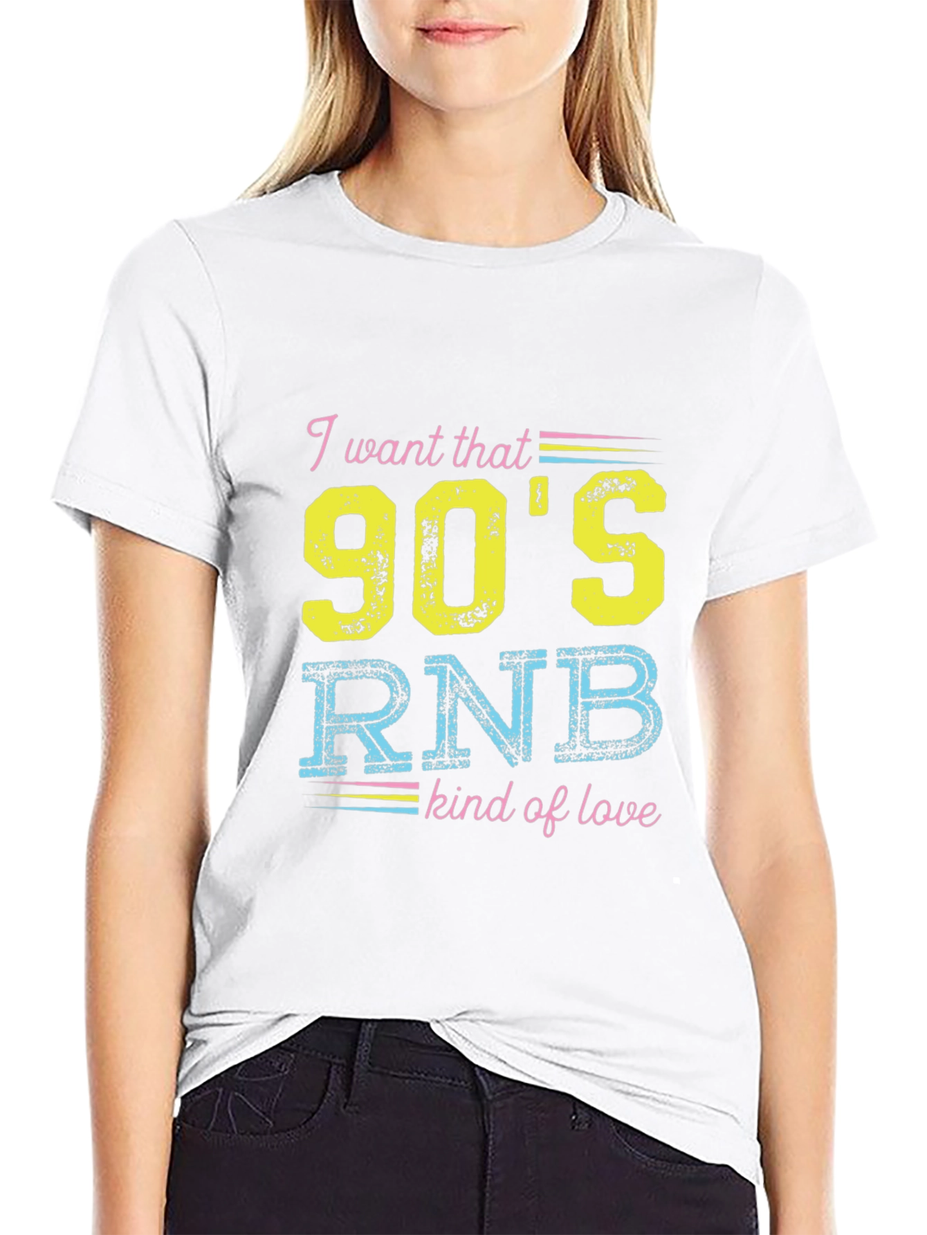 Black 90's RNB Kind of Love T-Shirt view 9