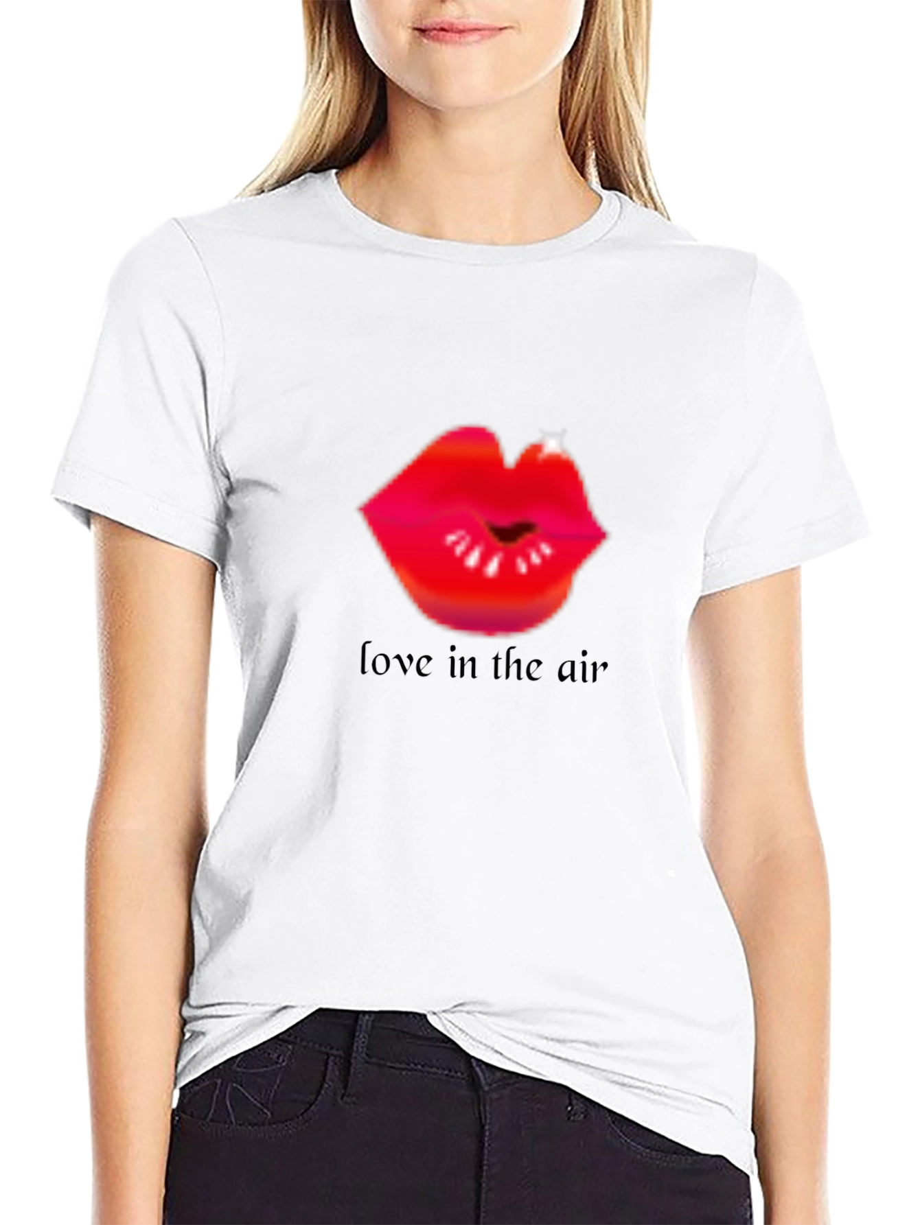Black Love in the Air Graphic Tee view 9