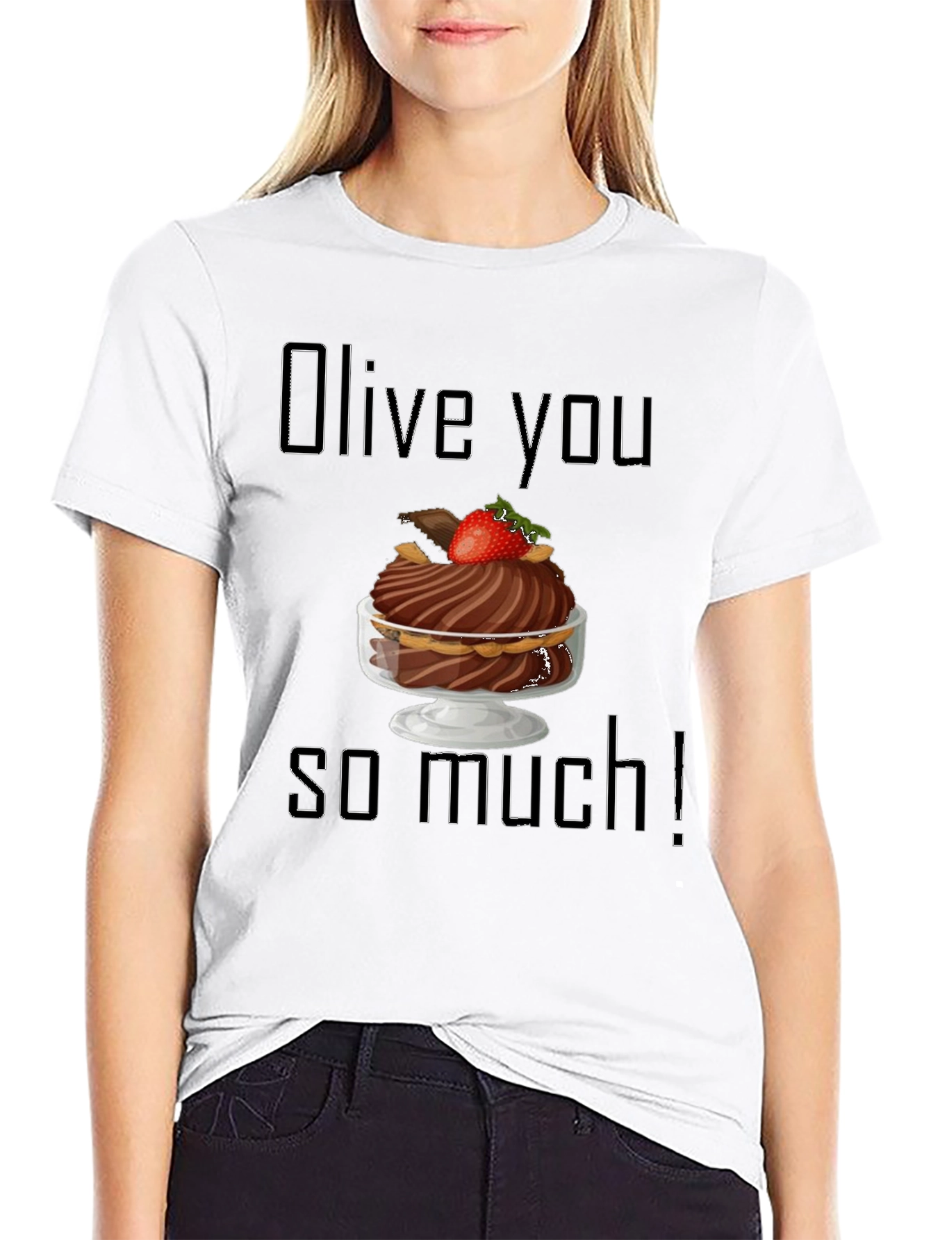 Black Olive You So Much Graphic T-Shirt view 9