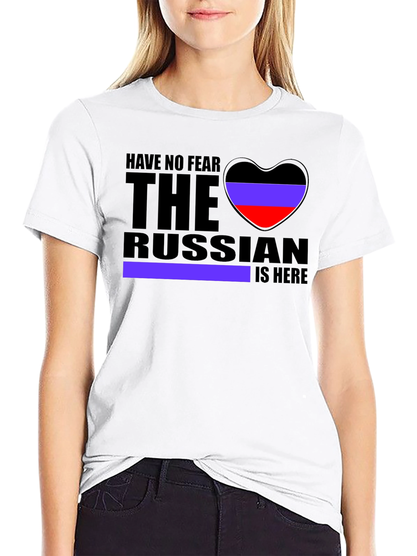 Black Have No Fear Russian is Here Novelty Graphic Tee view 9