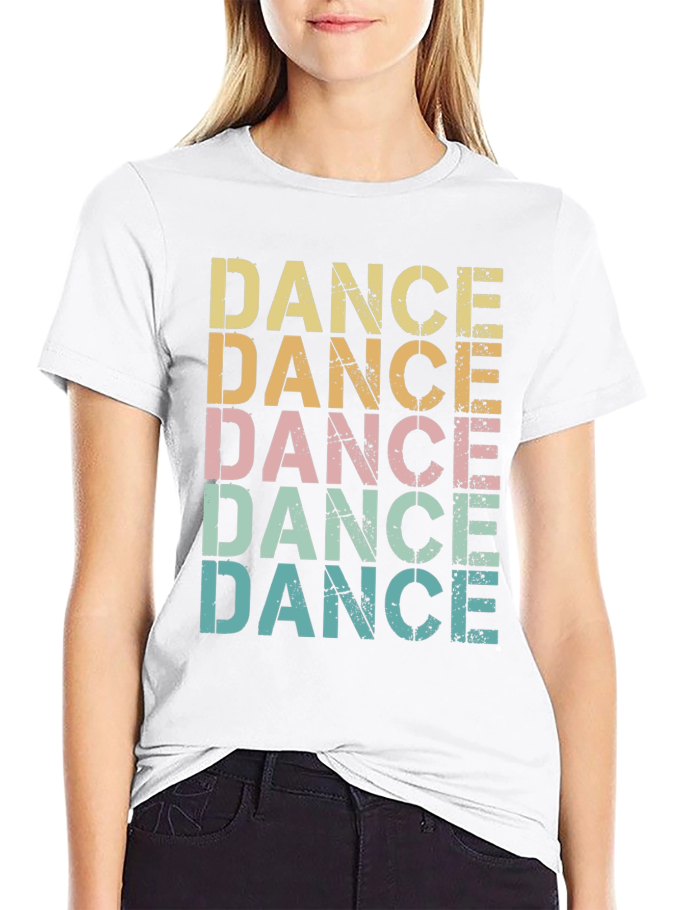 Black Retro Dance T-Shirt - Vintage Style Tee view 9