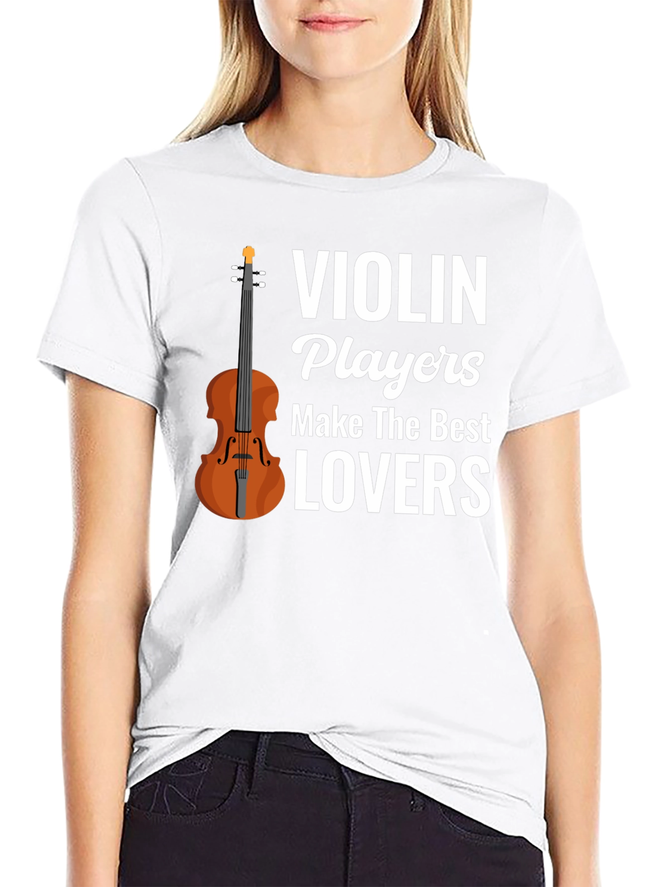Black Violin Players Make The Best Lovers T-Shirt view 9