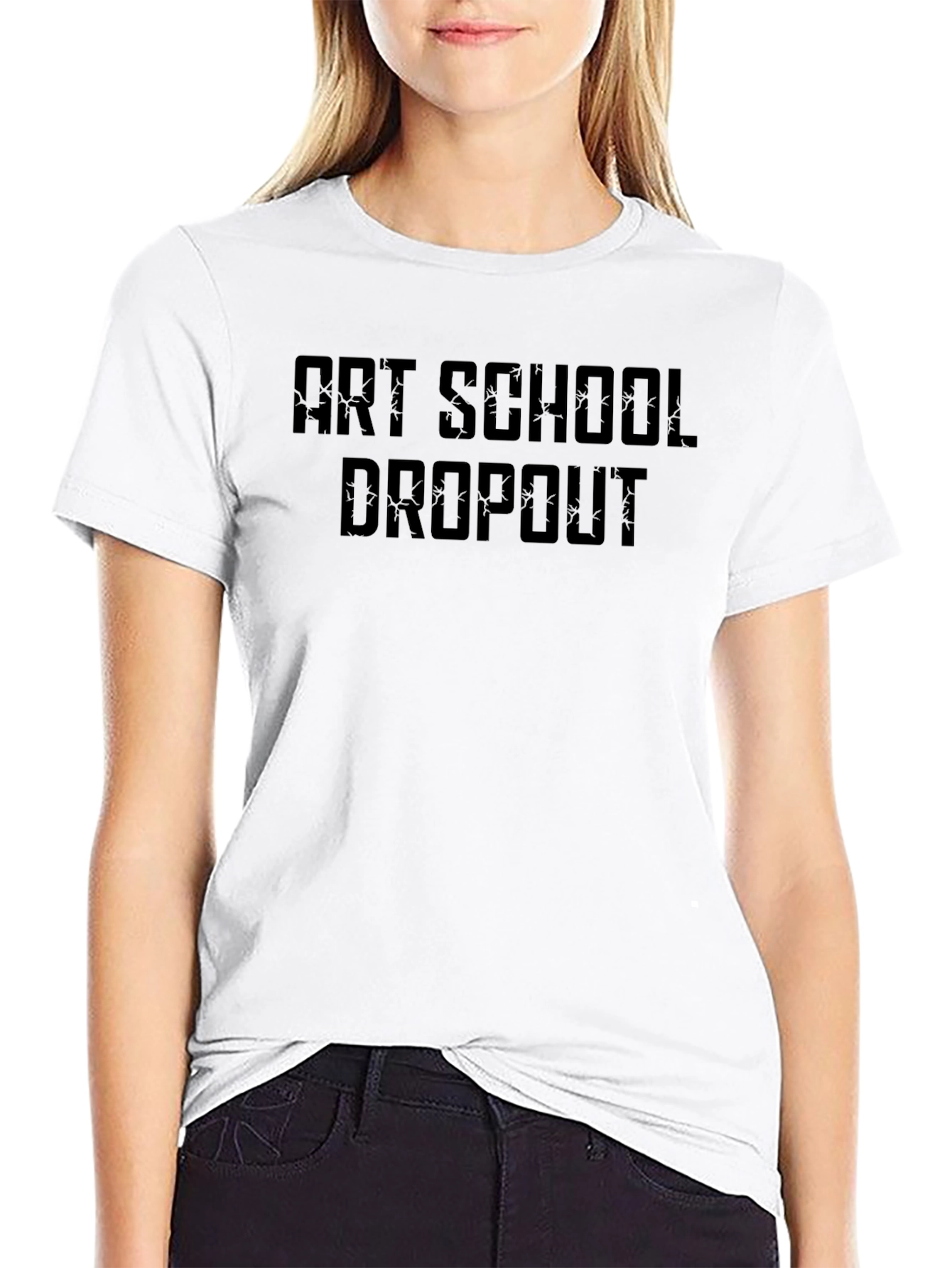 Black Art School Dropout Graphic T-Shirt view 9