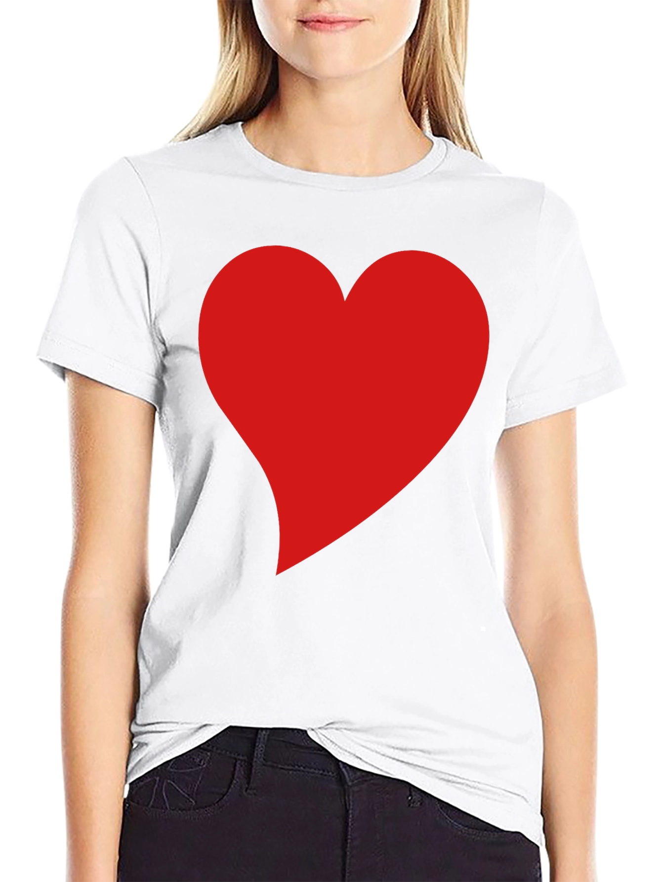 Black Heart Graphic Black T-Shirt - Stylish Casual Wear view 9
