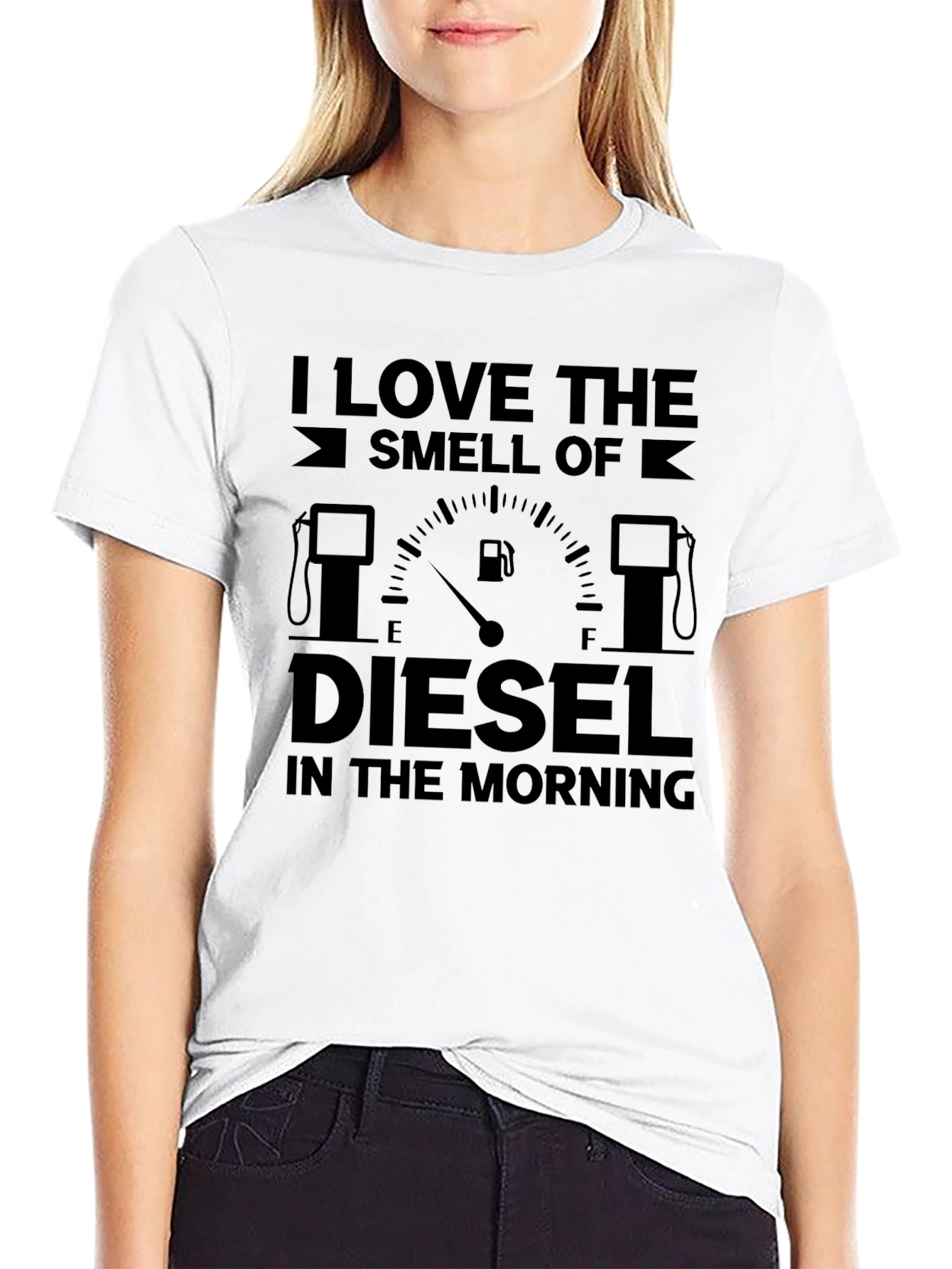 Black Diesel Smell T-Shirt - Morning Humor view 9