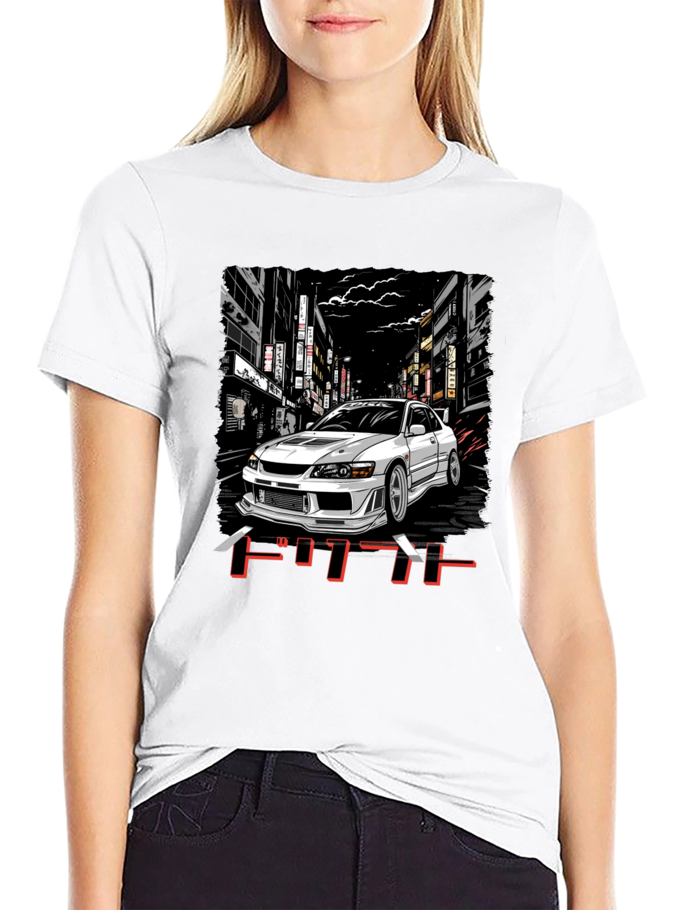 Black JDM Car Graphic Tee - Street Racing Style view 9
