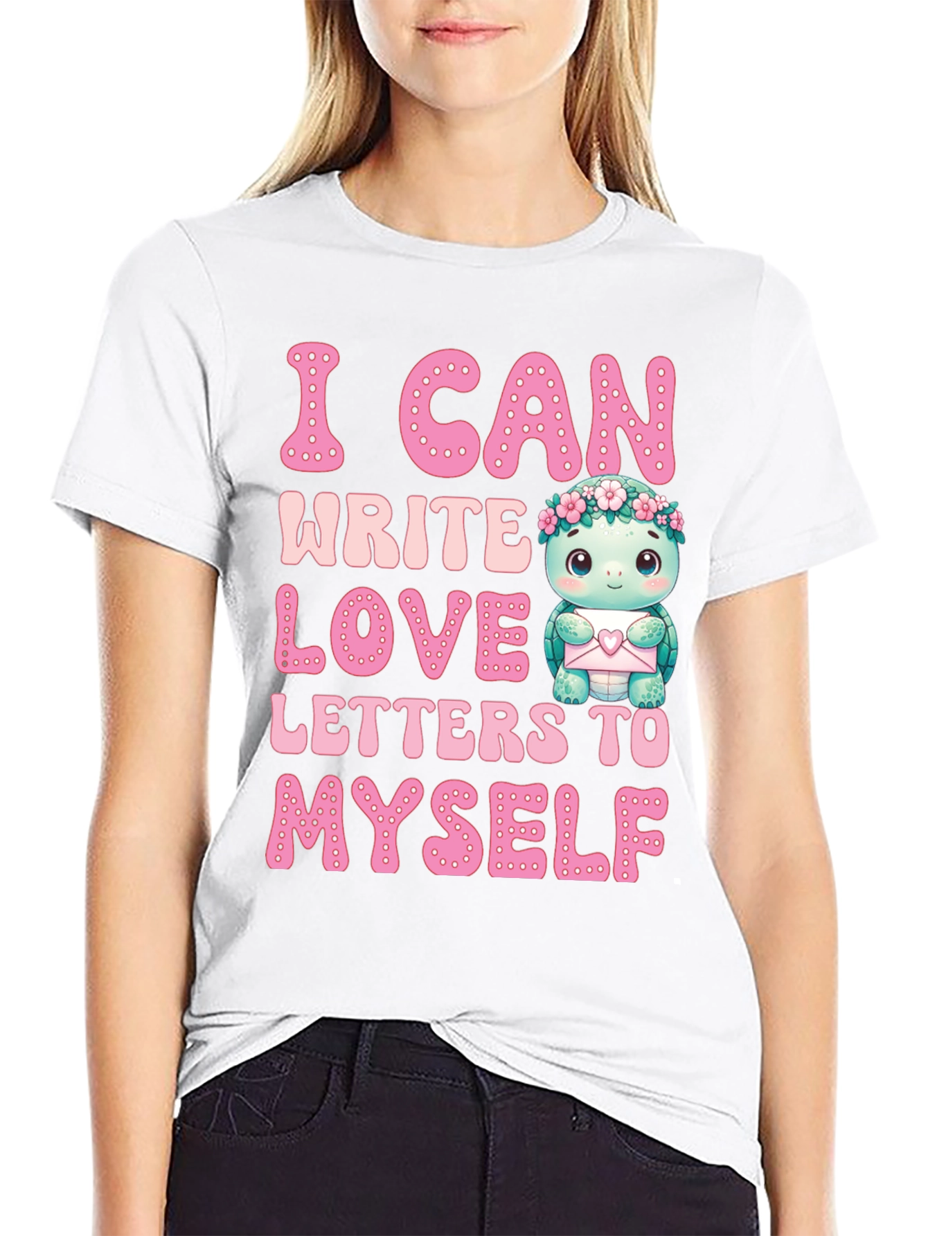 Black I Can Write Love Letters to Myself T-Shirt view 9