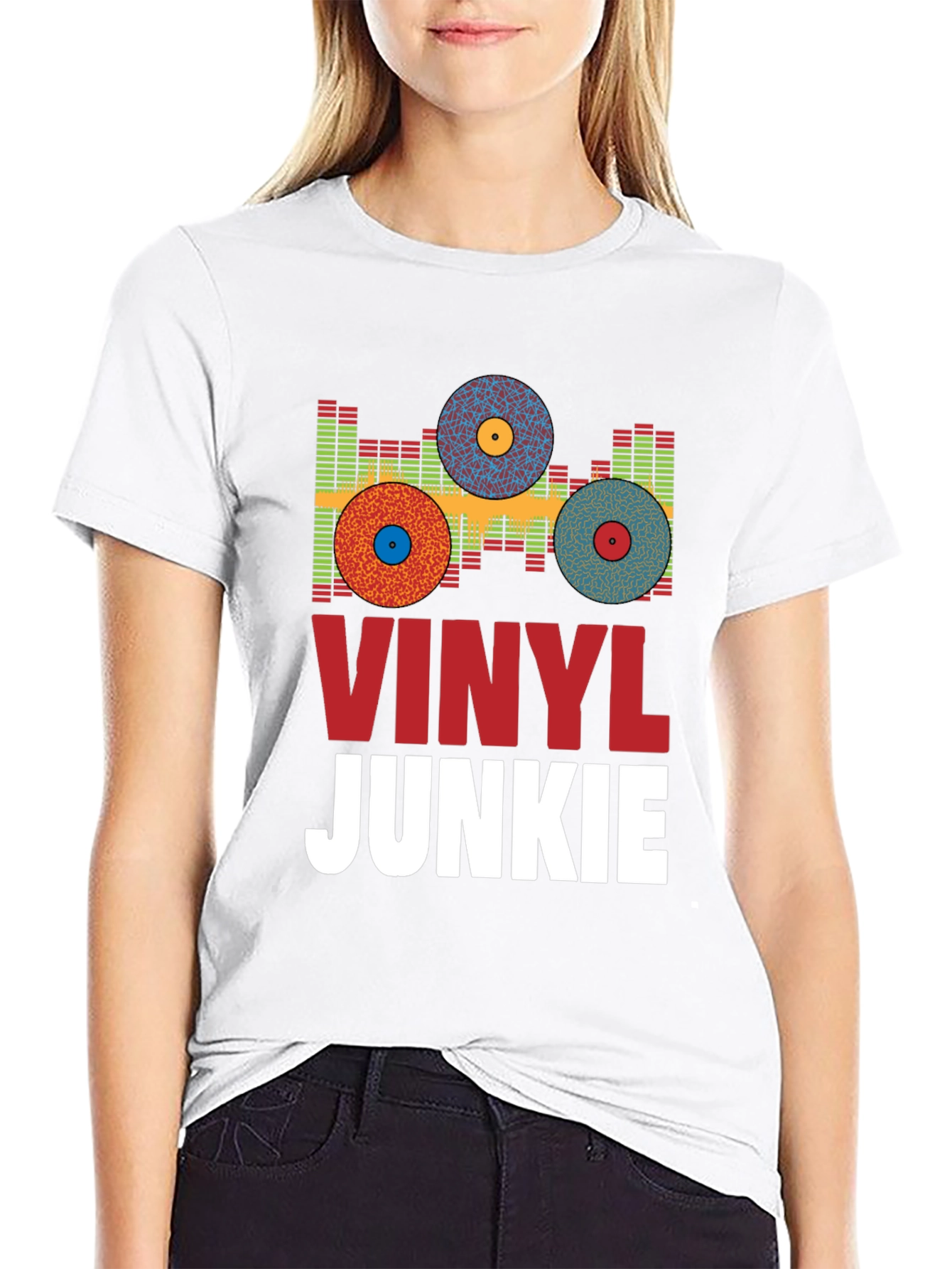 Vinyl Junkie Graphic Tee - Music Lover T-Shirt - 9