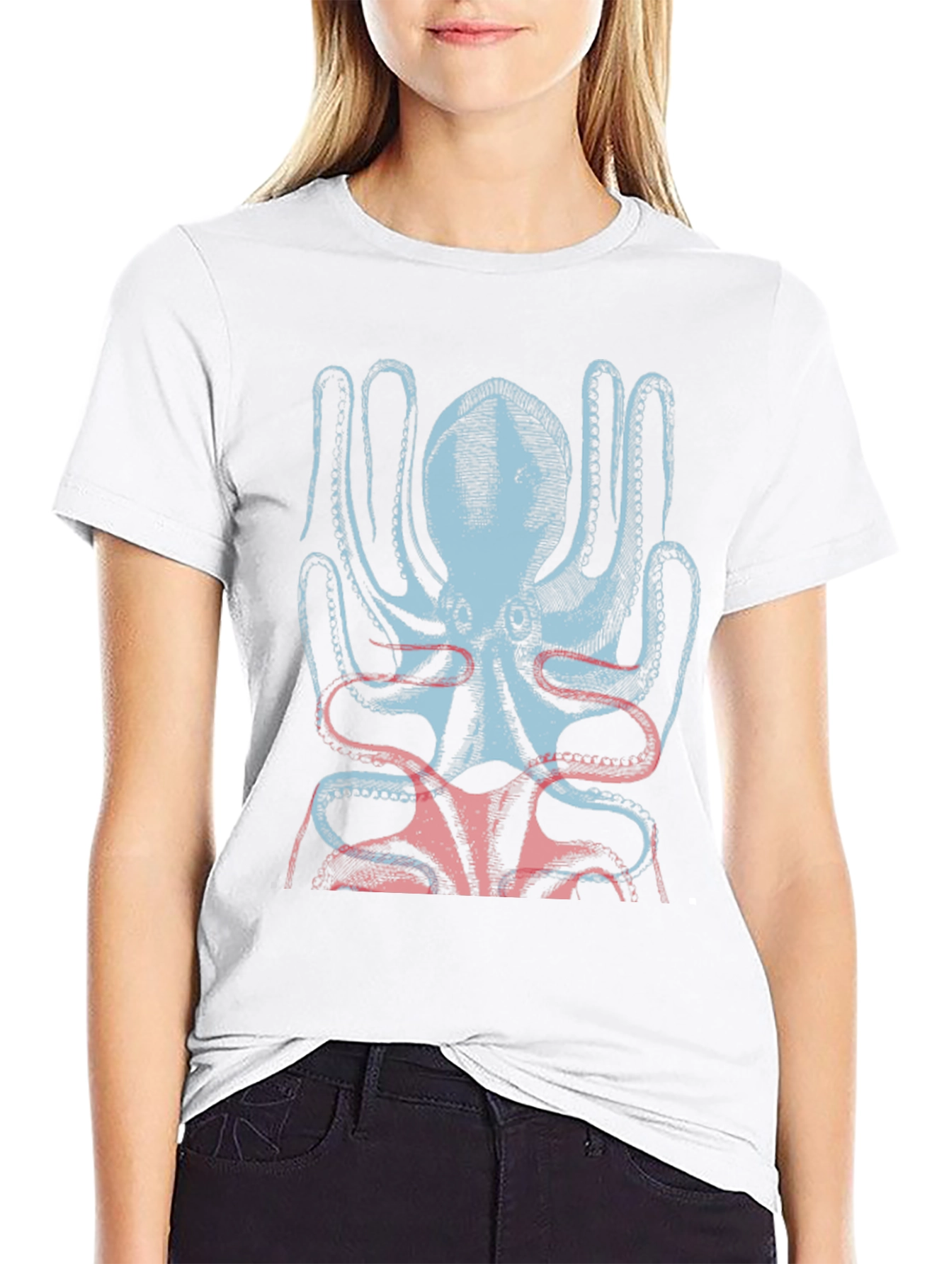 Black Octopus Graphic Tee - Stylish Menswear view 9