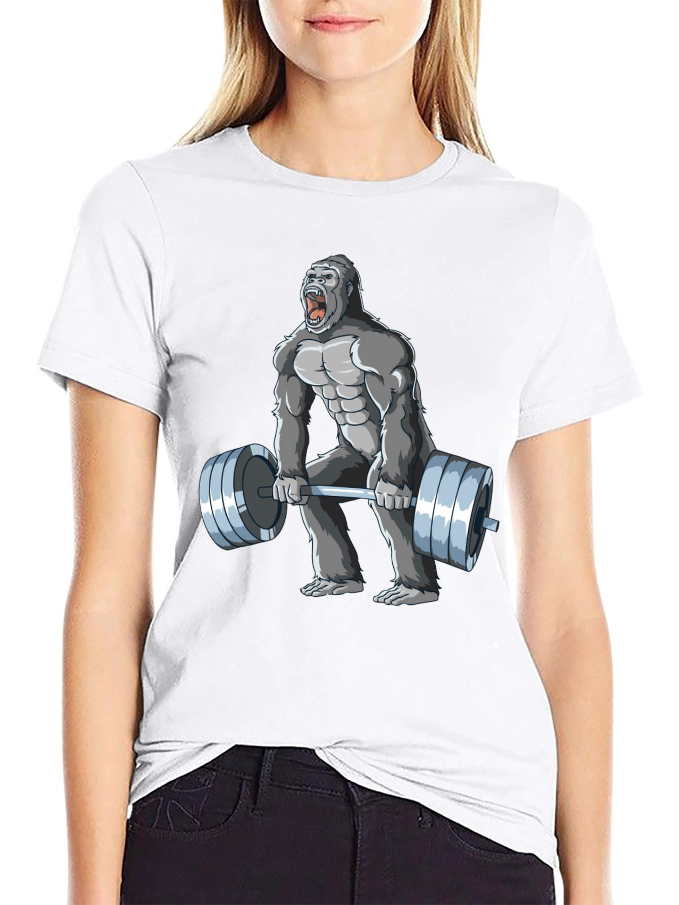 Black Gorilla Gym T-Shirt - Black view 9