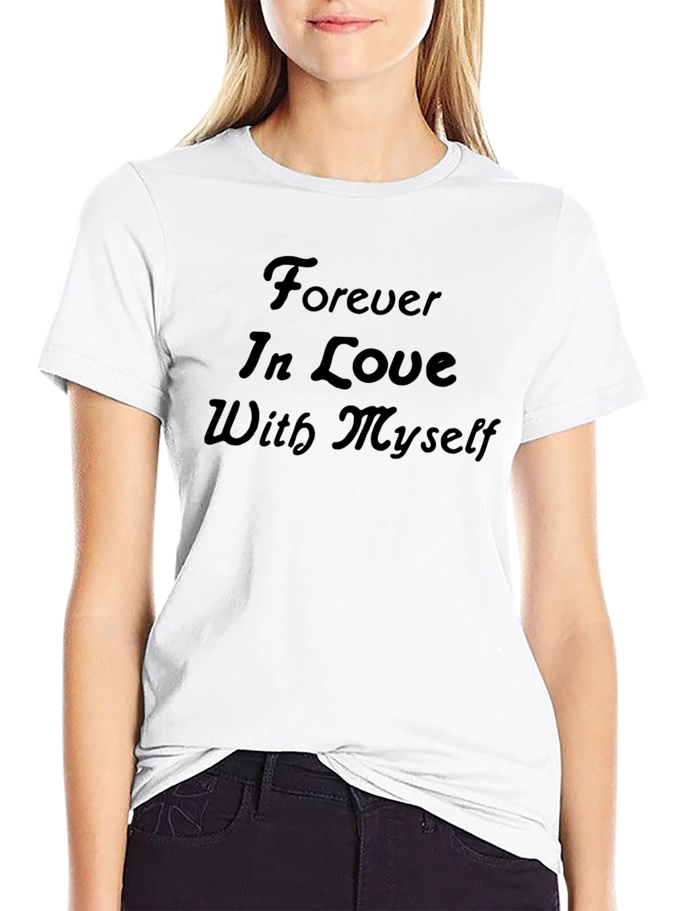 Black Forever In Love With Myself Graphic T-Shirt view 9