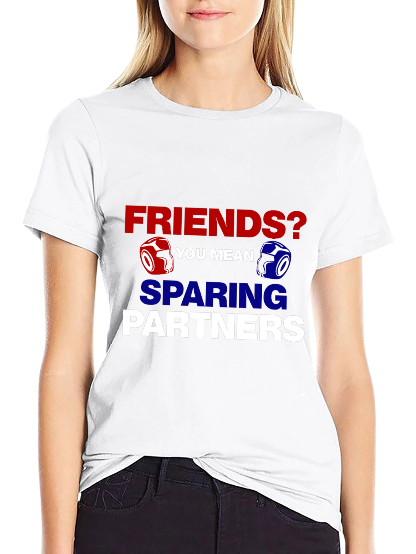 Black Friends? Sparring Partners Graphic Tee view 9