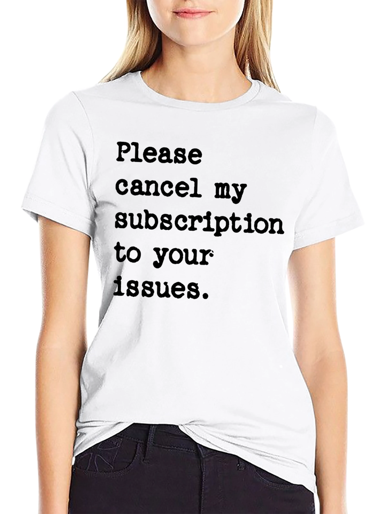 Black Cancel My Subscription T-Shirt - Funny Sarcastic Tee view 9