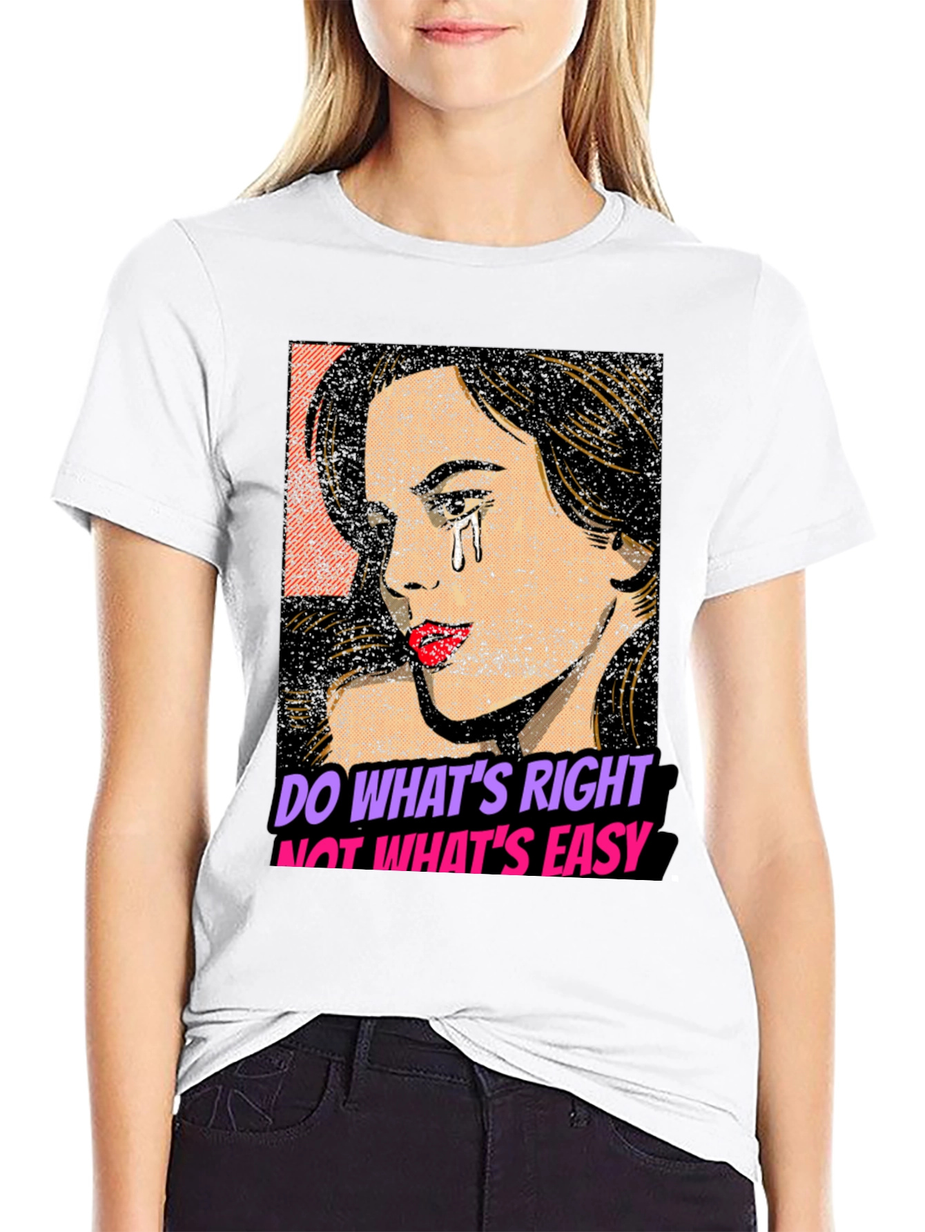 Black Do What's Right T-Shirt view 9