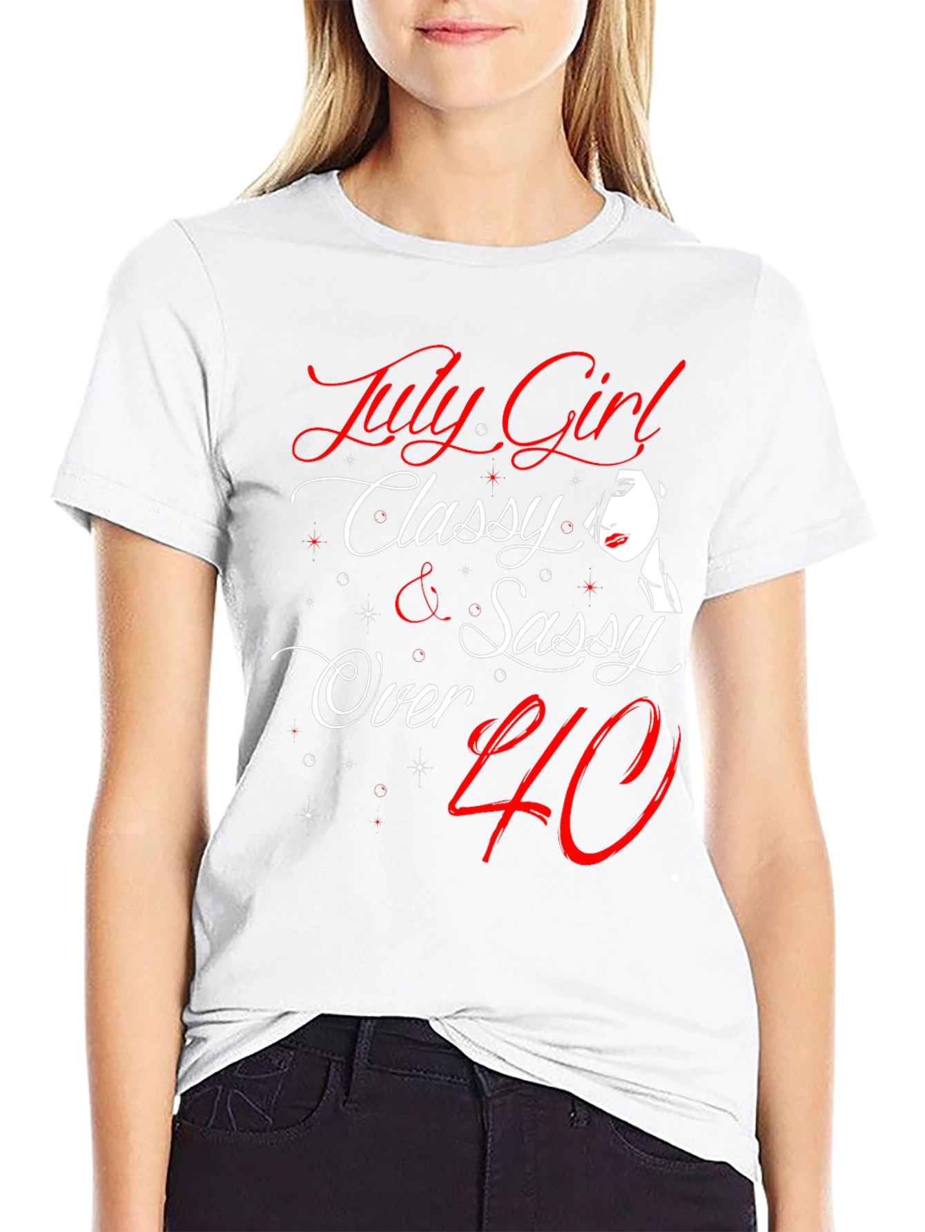 Black July Girl Classy & Sassy Over 40 T-Shirt view 9