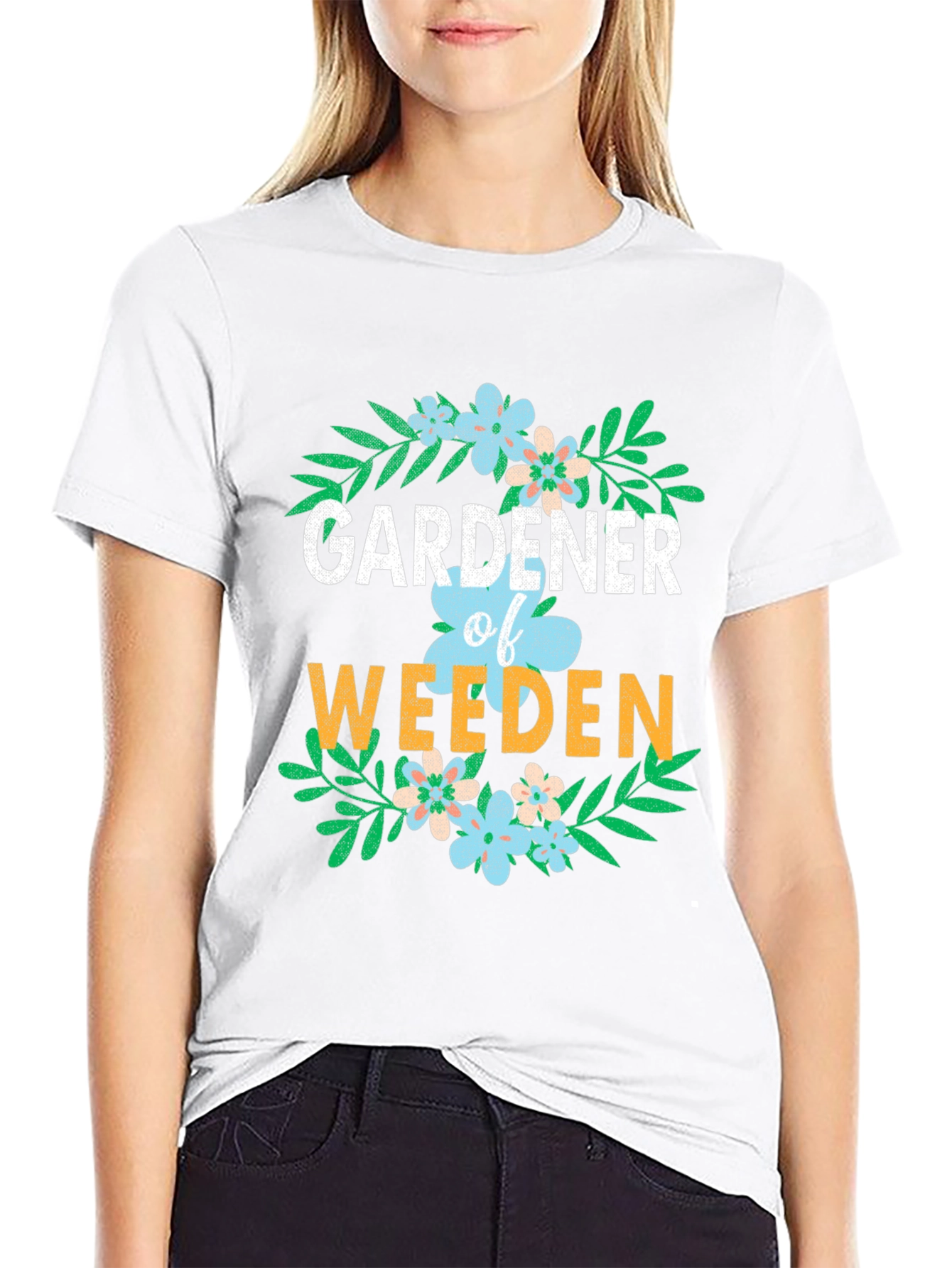Black Gardener of Weeden Graphic T-Shirt view 9