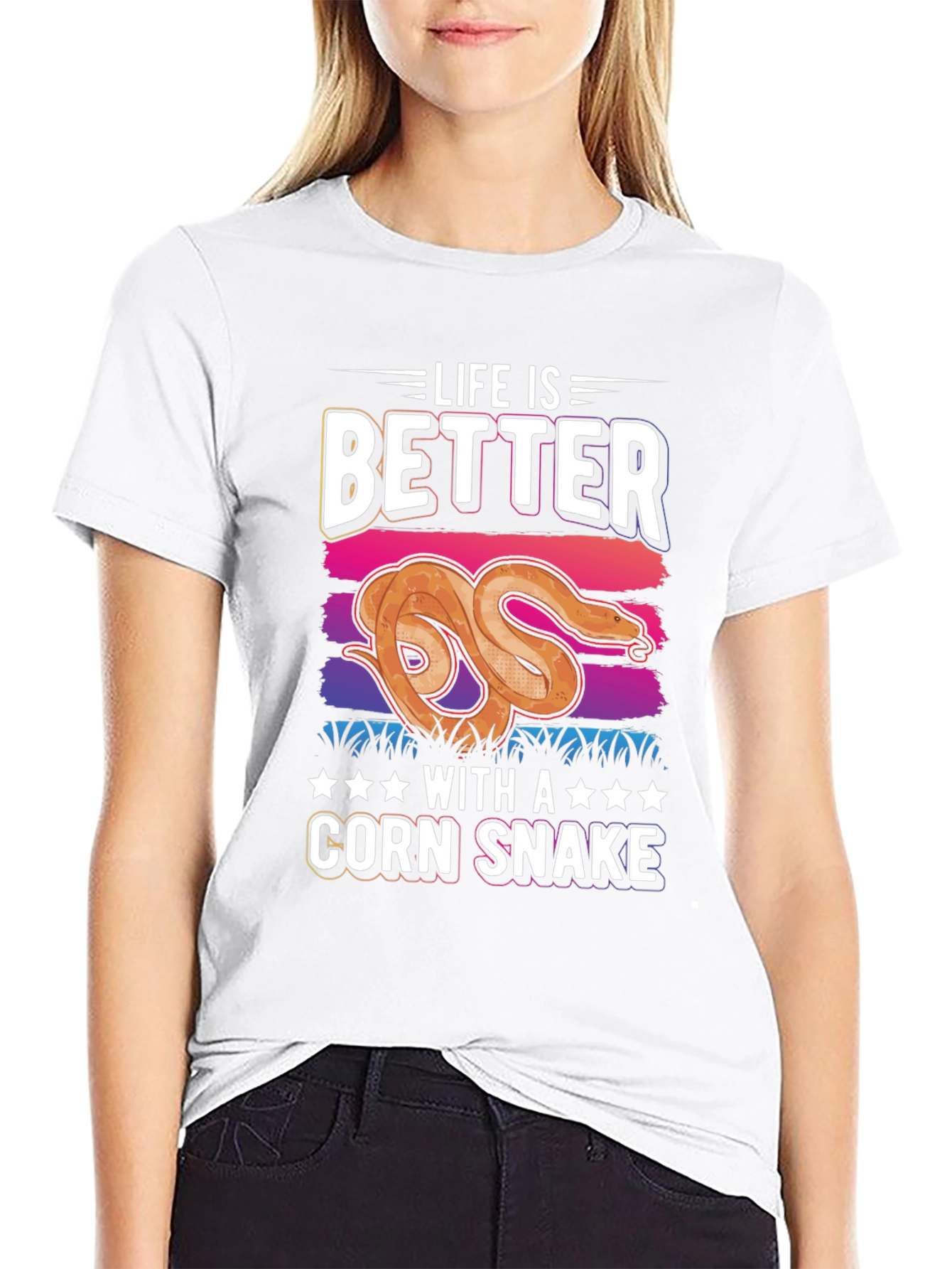 Black Life is Better with a Corn Snake T-Shirt view 9