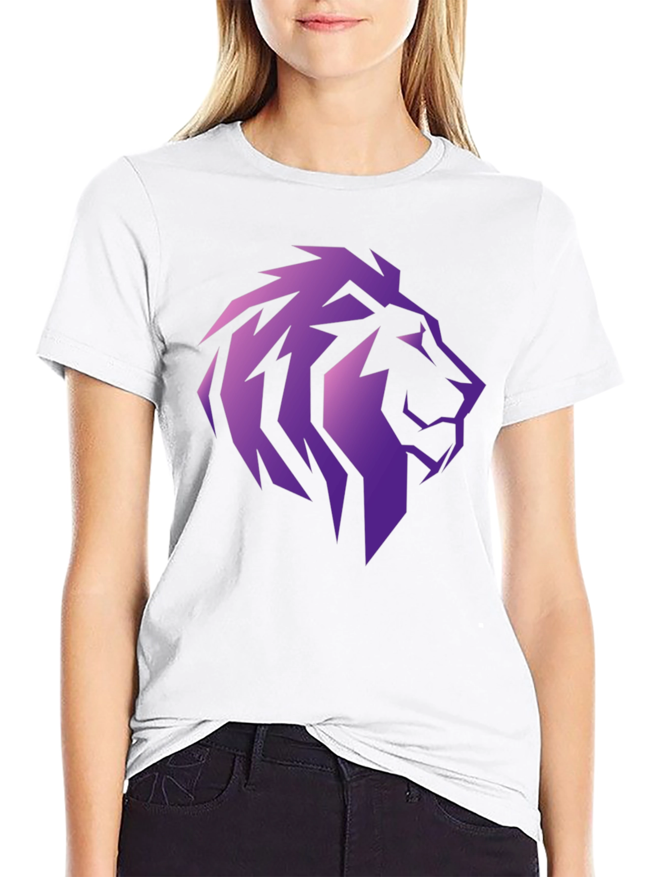 Black Lion Head Graphic Tee - Stylish Men's T-Shirt view 9