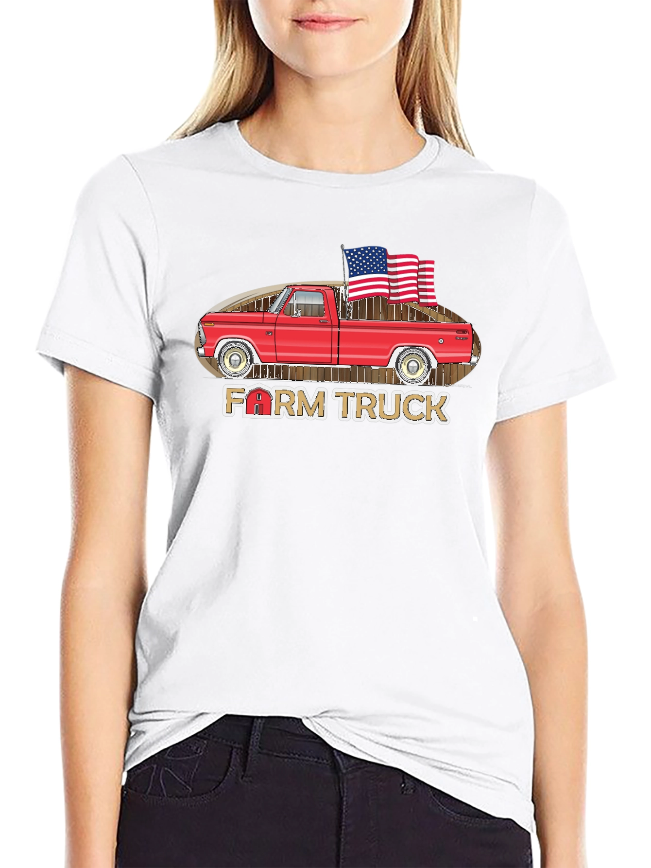 Farm Truck Patriotic T-Shirt - 9