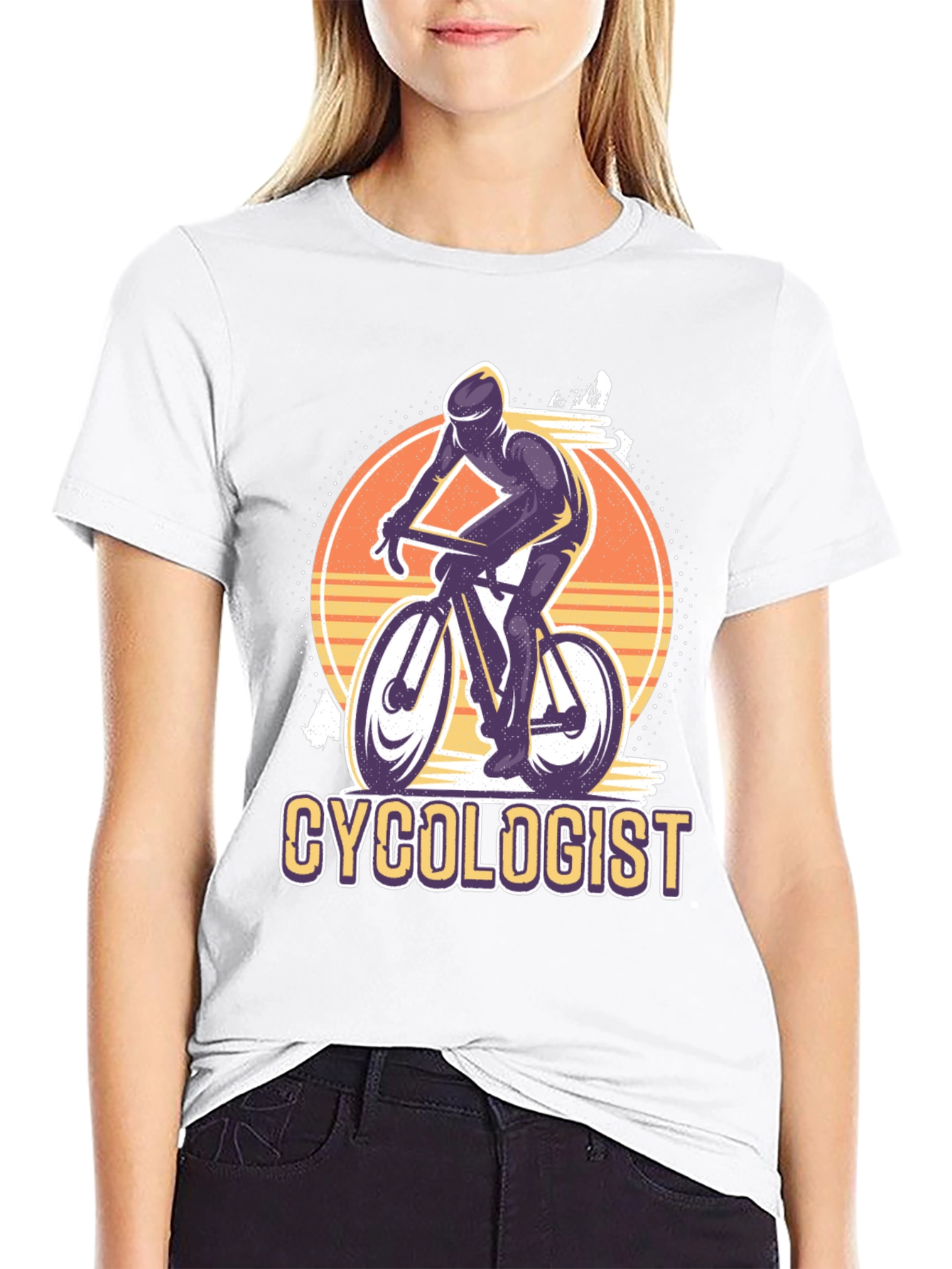Black Cyclologist T-Shirt - Cycling Enthusiast Apparel view 9