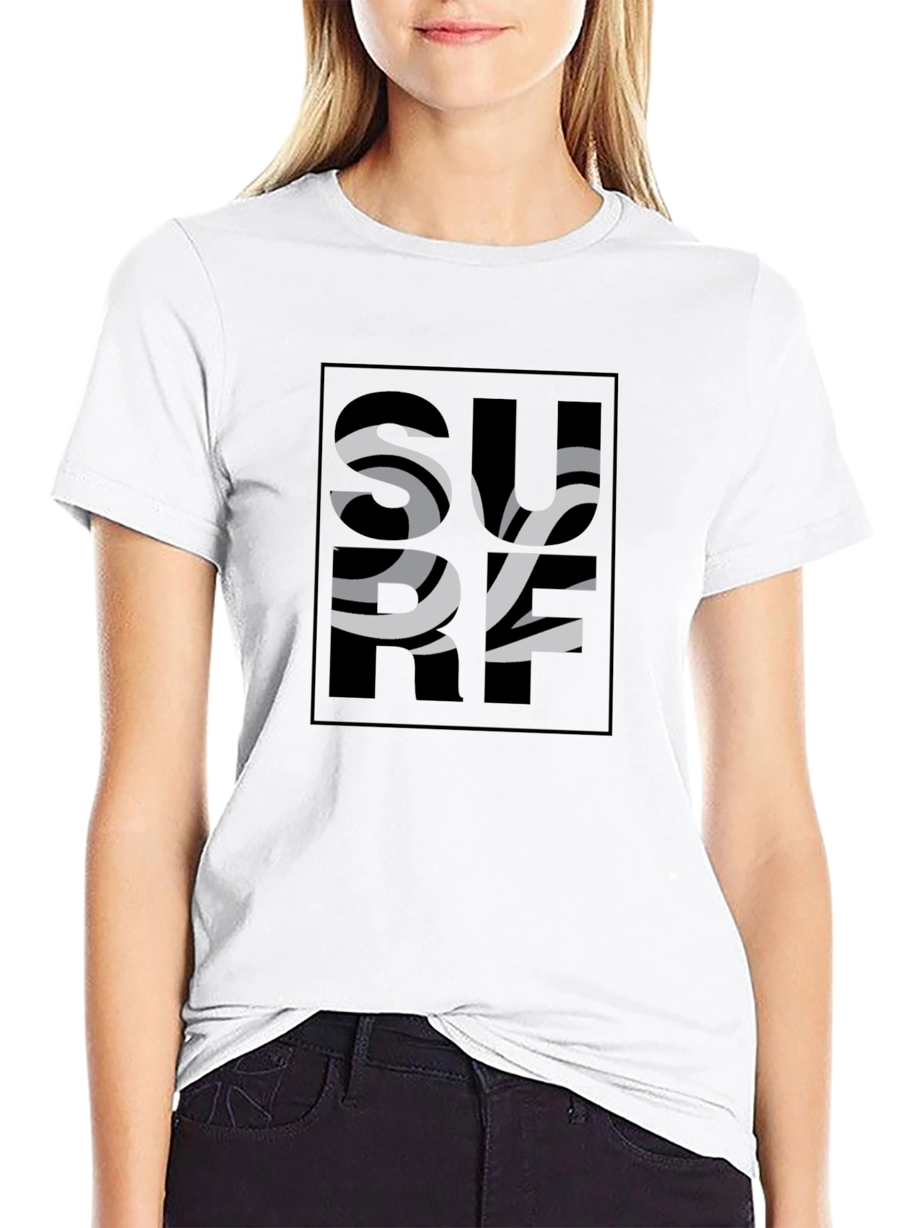 Black Modern Zebra-Striped Men's Graphic Tee view 9