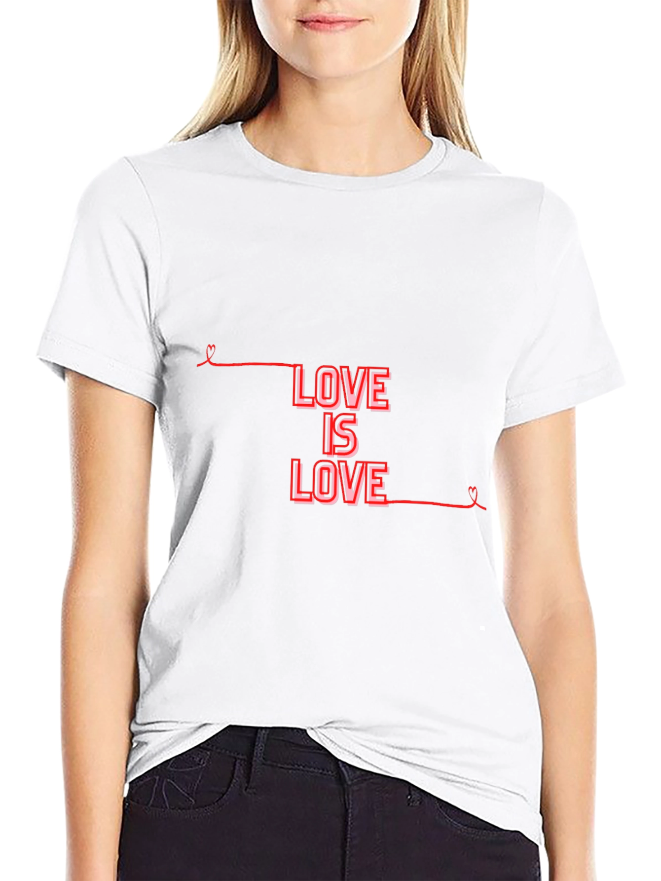 Black Love is Love Black T-Shirt view 9