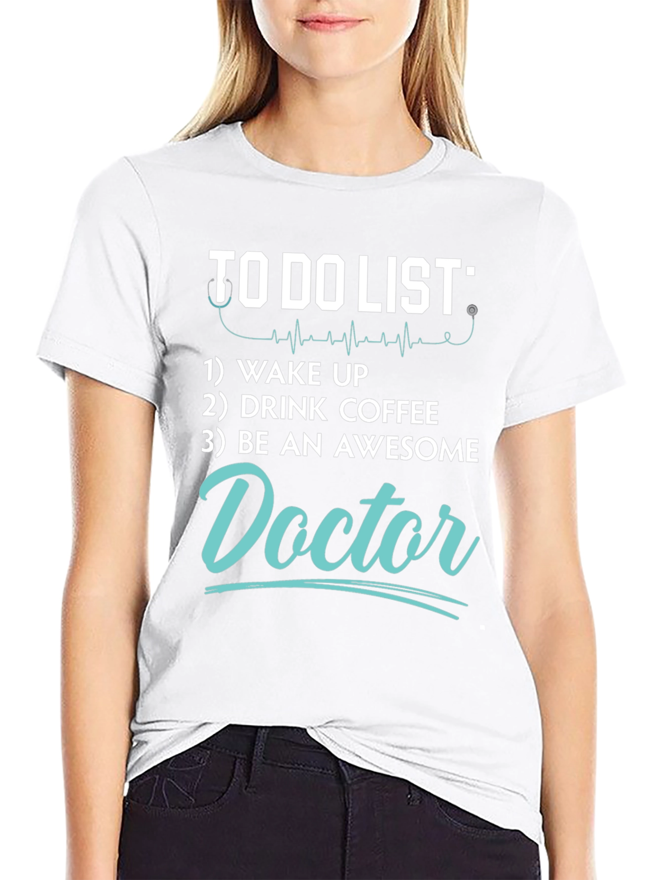 Black Doctor To-Do List Graphic Tee view 9